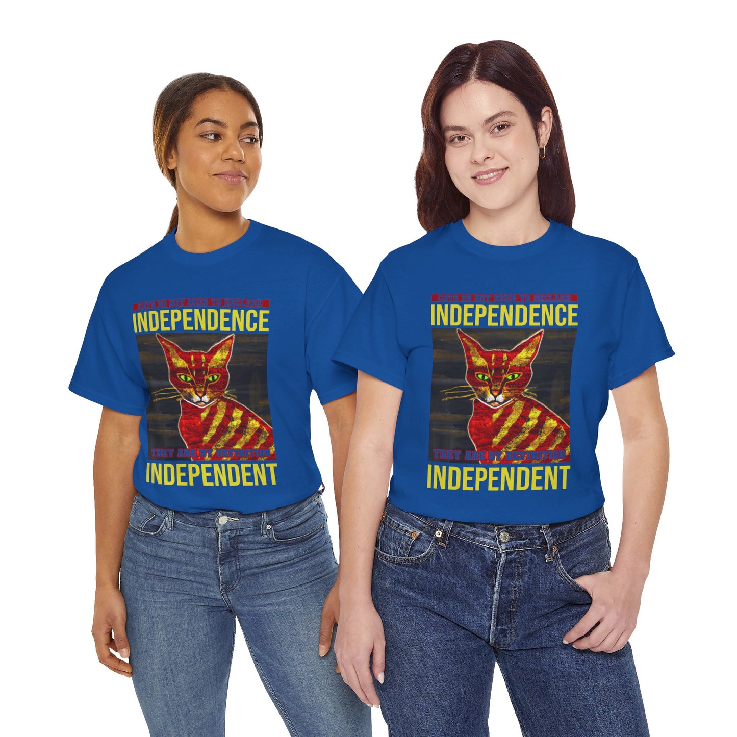 The Free Thinker T-Shirt: Cats do not need to declare independence Jack