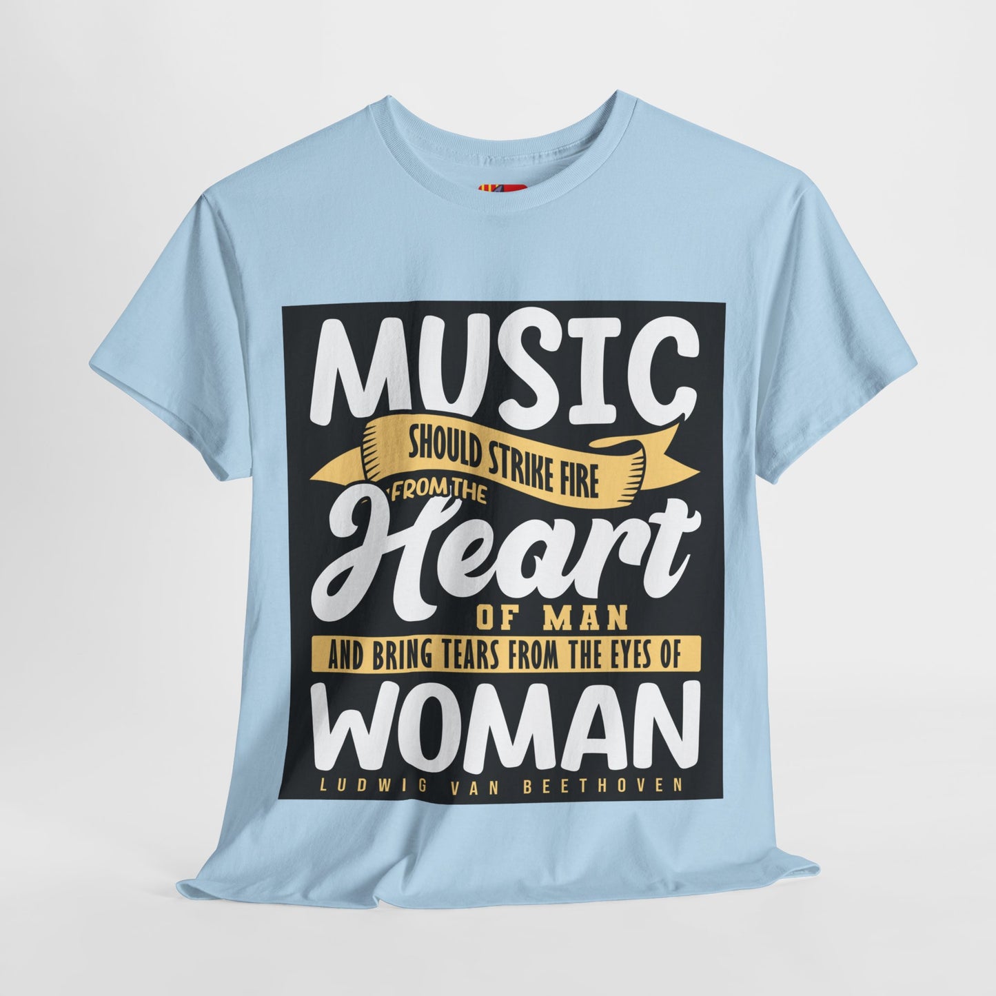 The Music Enthusiast T-Shirt: Music should strike fire from the heart