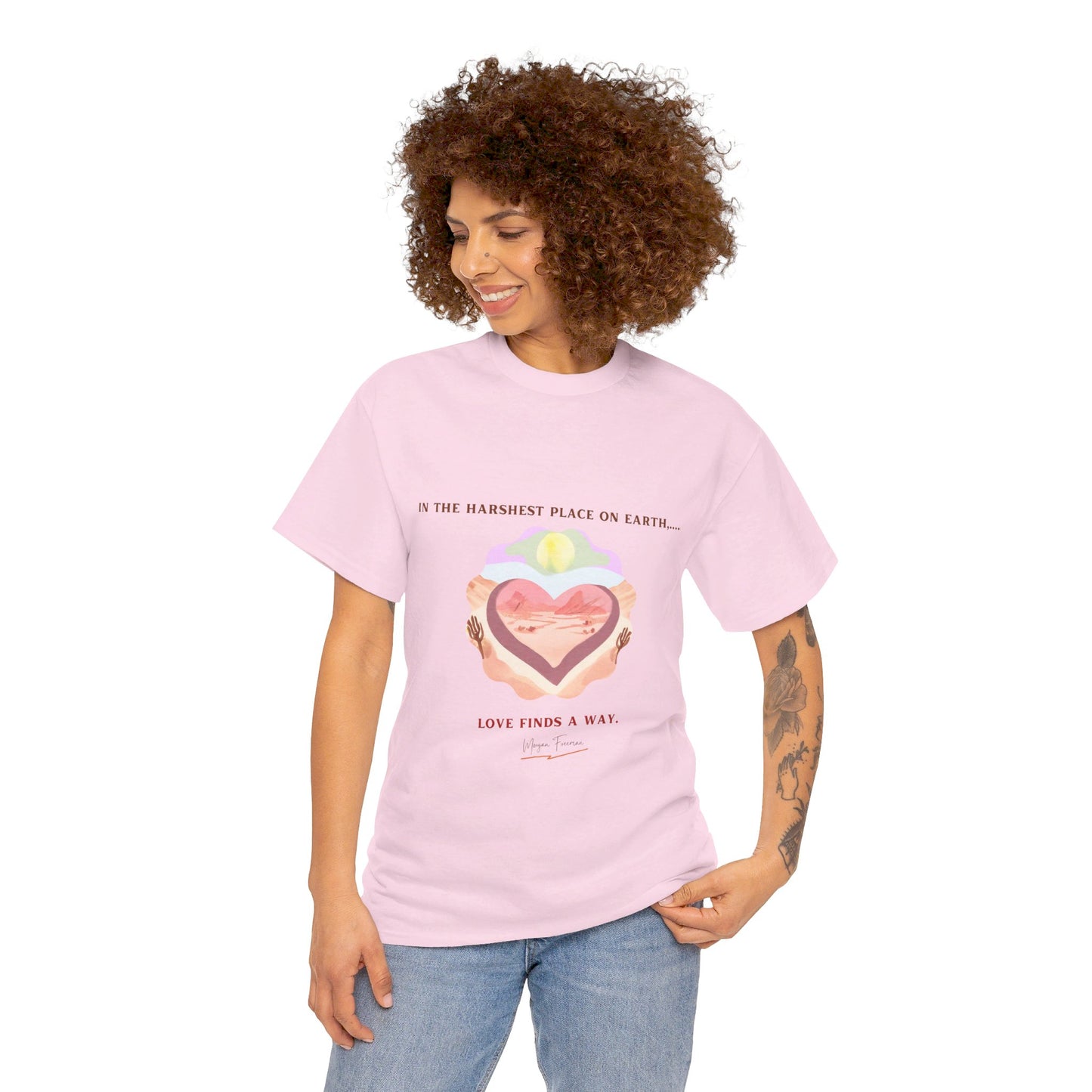 The Love Fighter T-Shirt: Love Conquers All"Love finds a way" Morgan Freeman