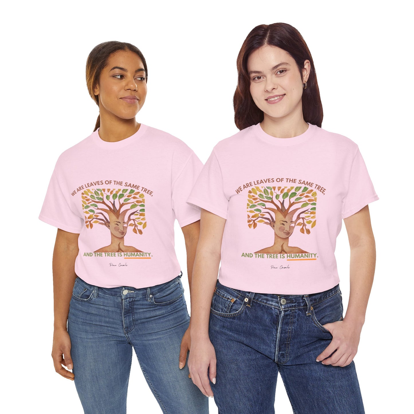 The Humanity T-Shirt: Connected by Our Roots"Leaves of the same tree... humanity"