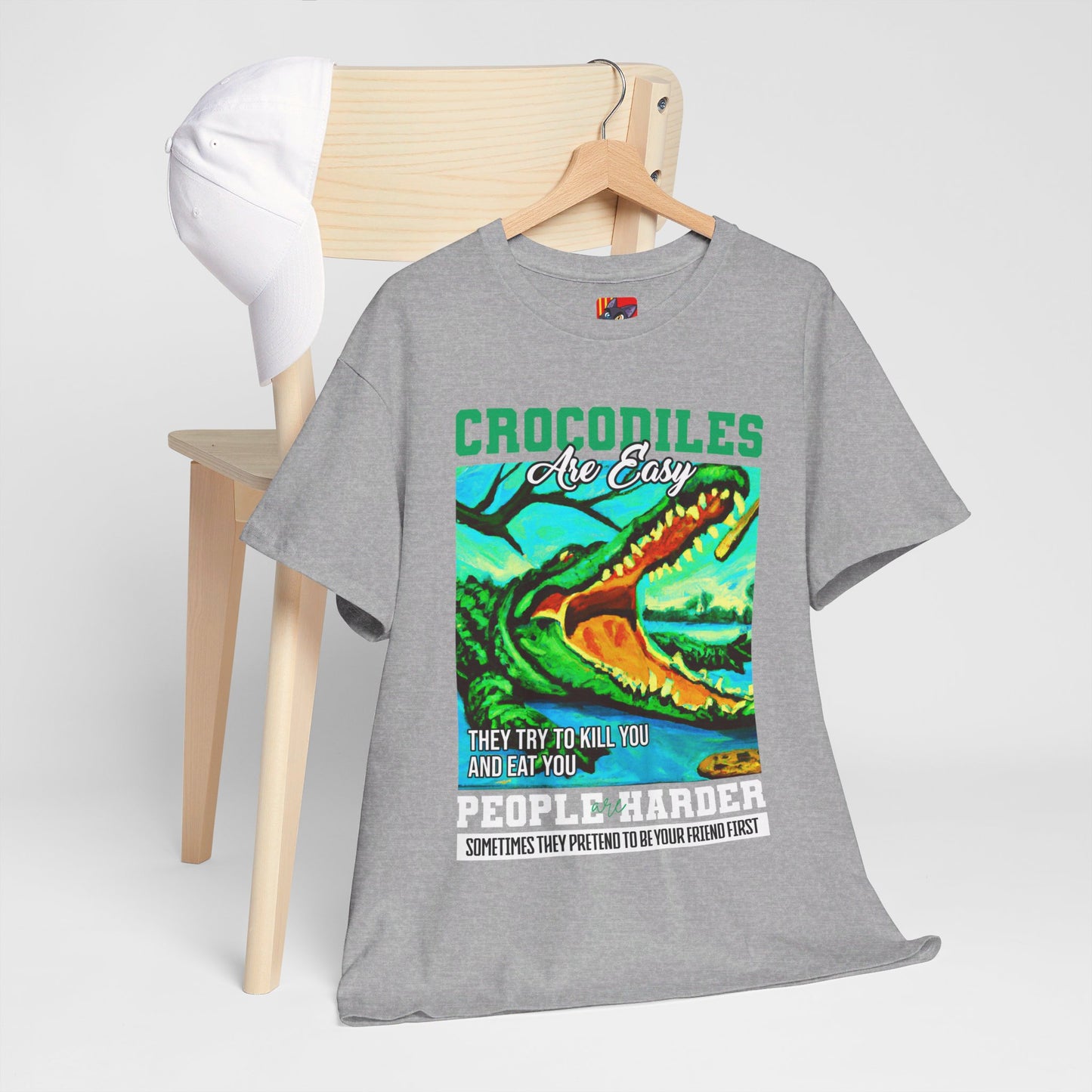 The Critical Thinker T-Shirt: Crocodiles are easy they try to kill you Steve Irwin