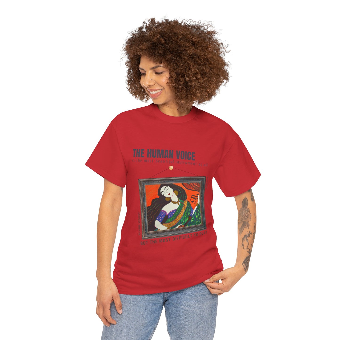 Human Voice: Beautiful & Challenging -  Richard Strauss Quote Tee