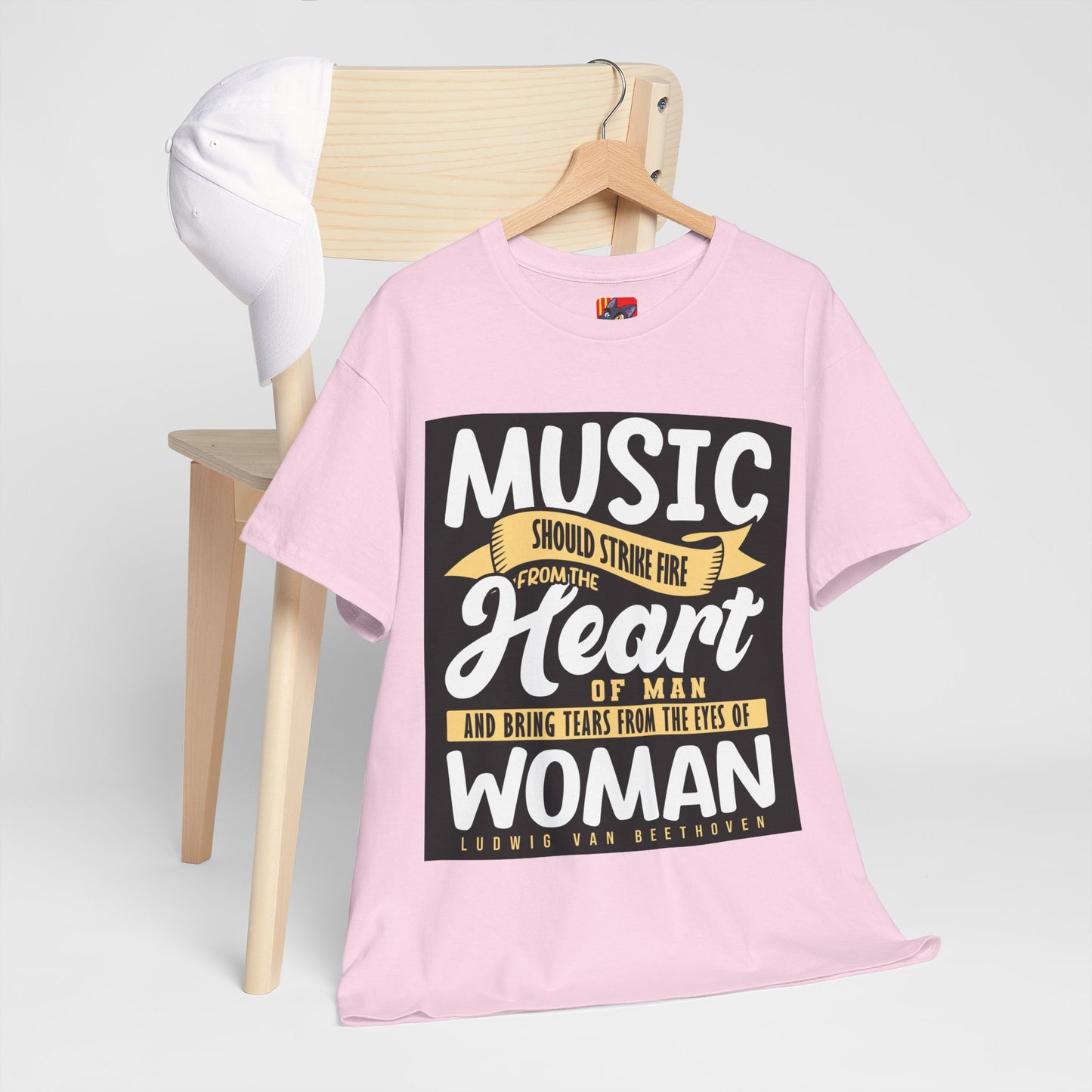 The Music Enthusiast T-Shirt: Music should strike fire from the heart