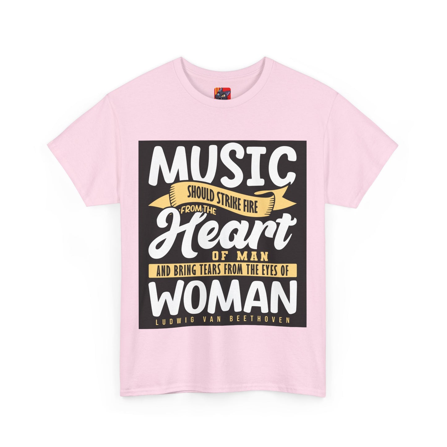 The Music Enthusiast T-Shirt: Music should strike fire from the heart