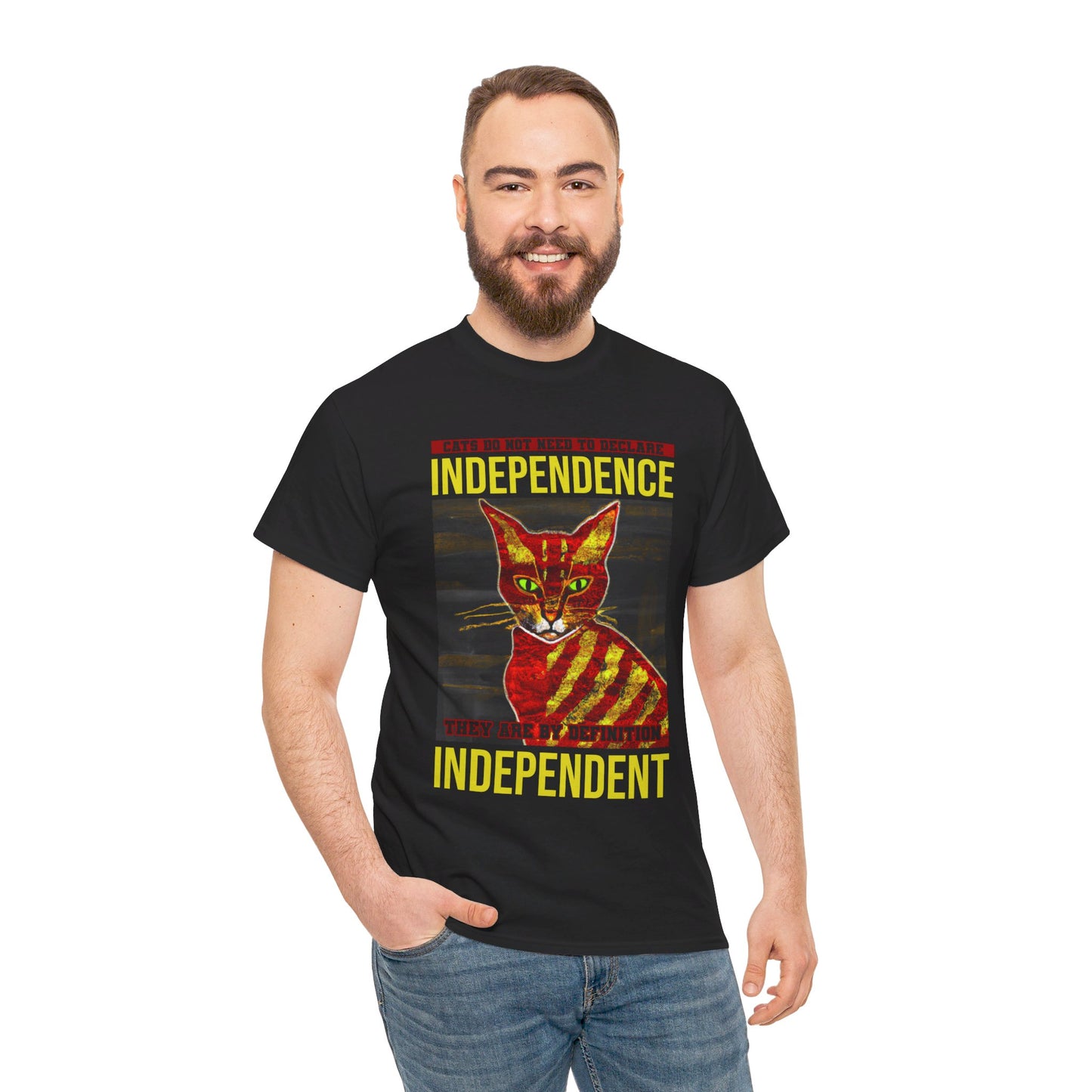 The Free Thinker T-Shirt: Cats do not need to declare independence Jack