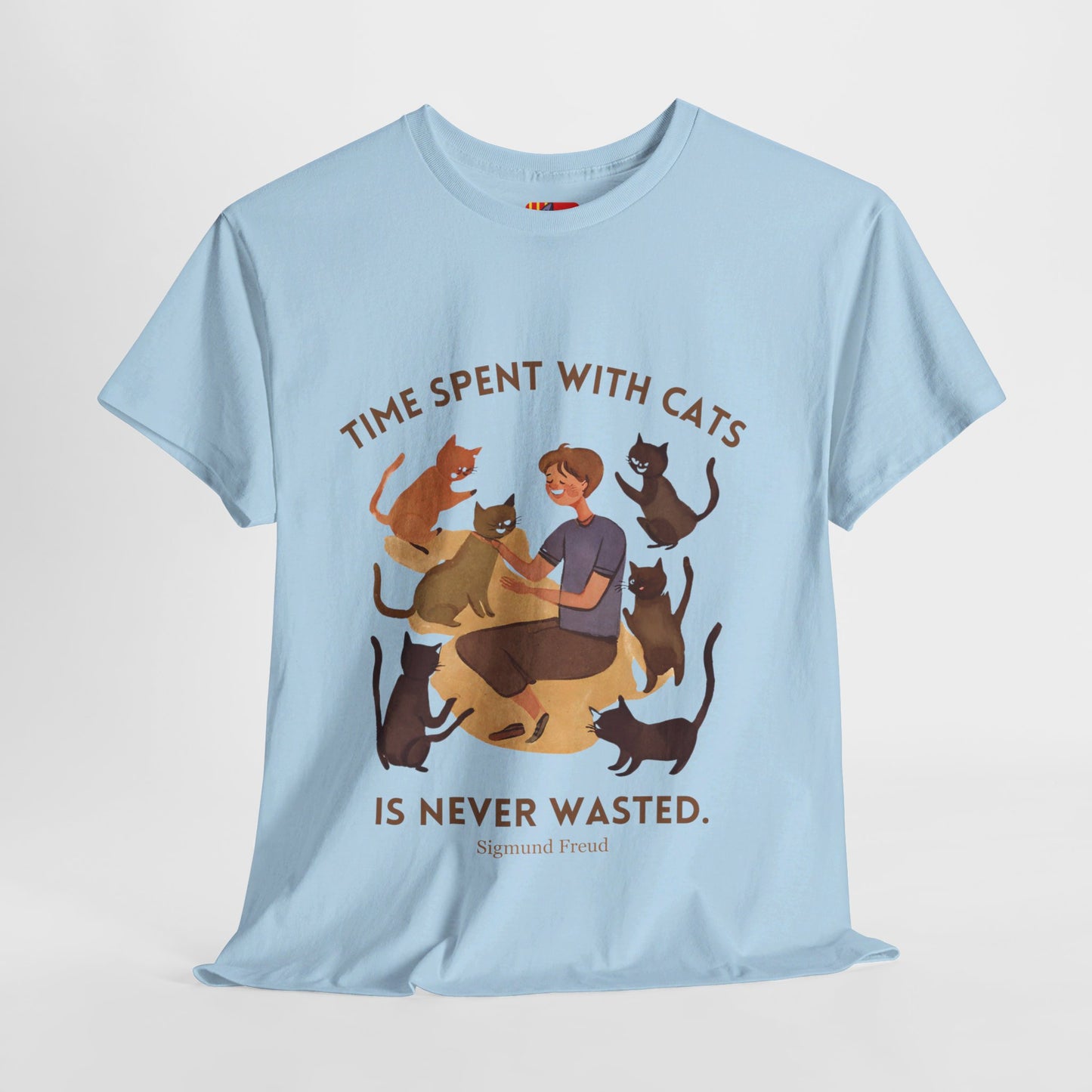 The Cat Lover T-Shirt: Purrfect Companionship"Time spent with cats... never wasted" Sigmund Freud