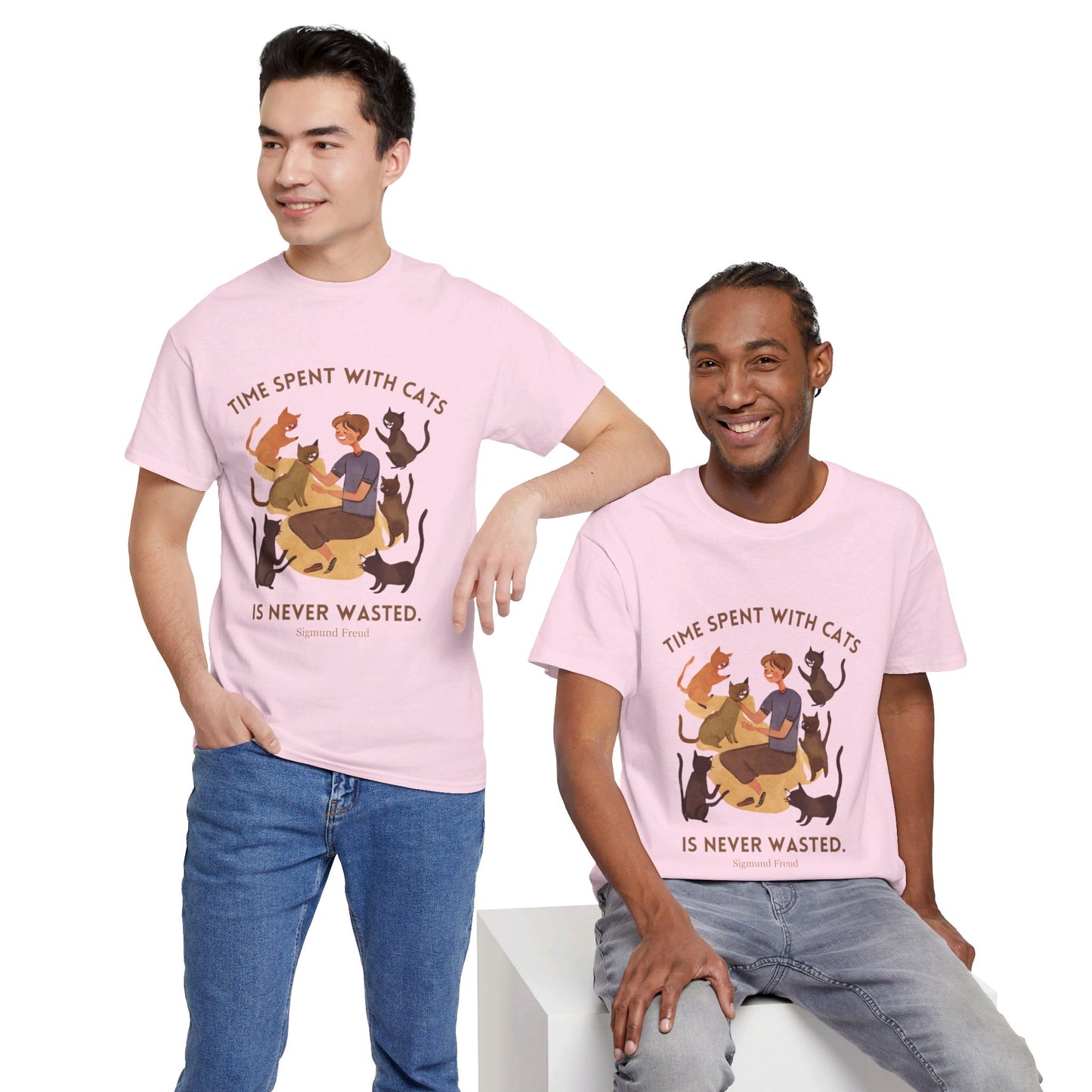 The Cat Lover T-Shirt: Purrfect Companionship"Time spent with cats... never wasted" Sigmund Freud