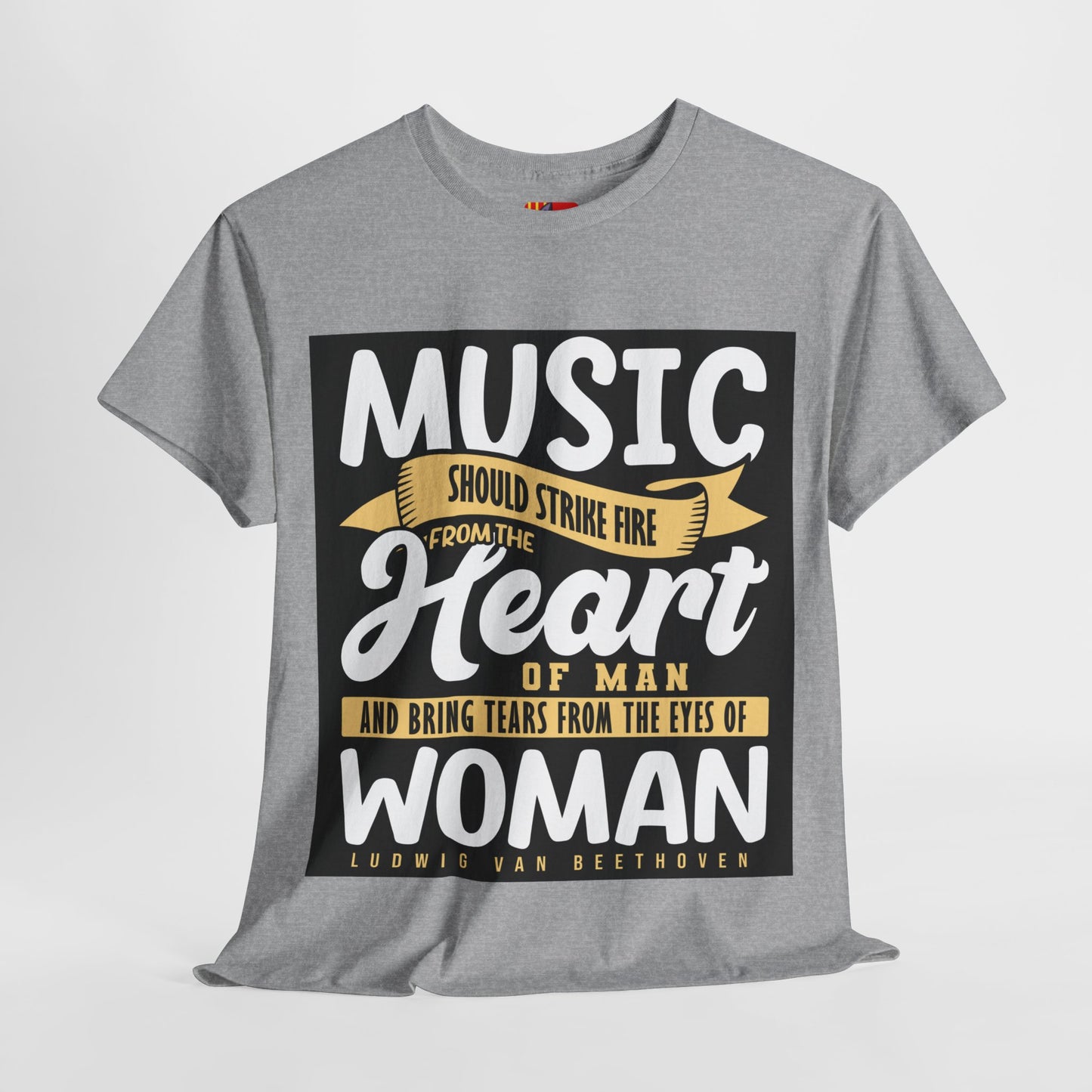 The Music Enthusiast T-Shirt: Music should strike fire from the heart