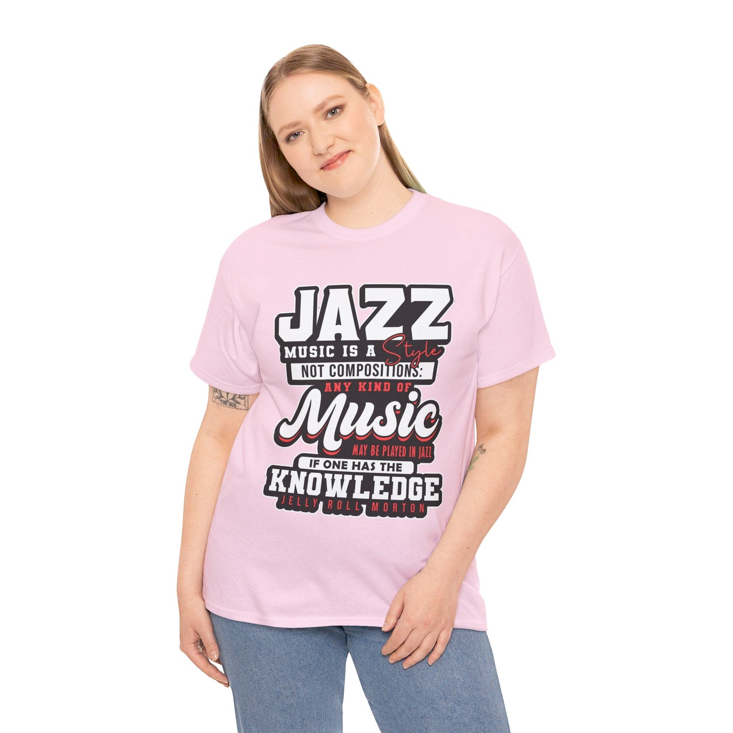 The History Buff T-Shirt: Jazz music is a style not composition Jelly Roll Morton