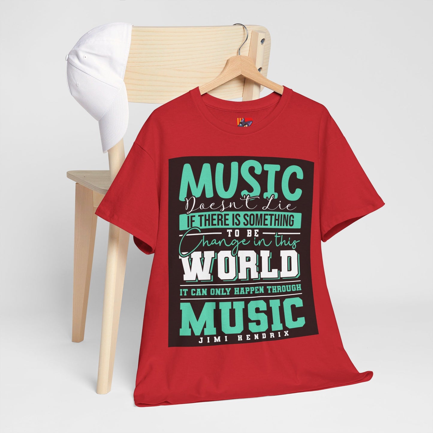 The Music Lover T-Shirt: Music doesn't lie if there is something to be change Jimi Hendrix