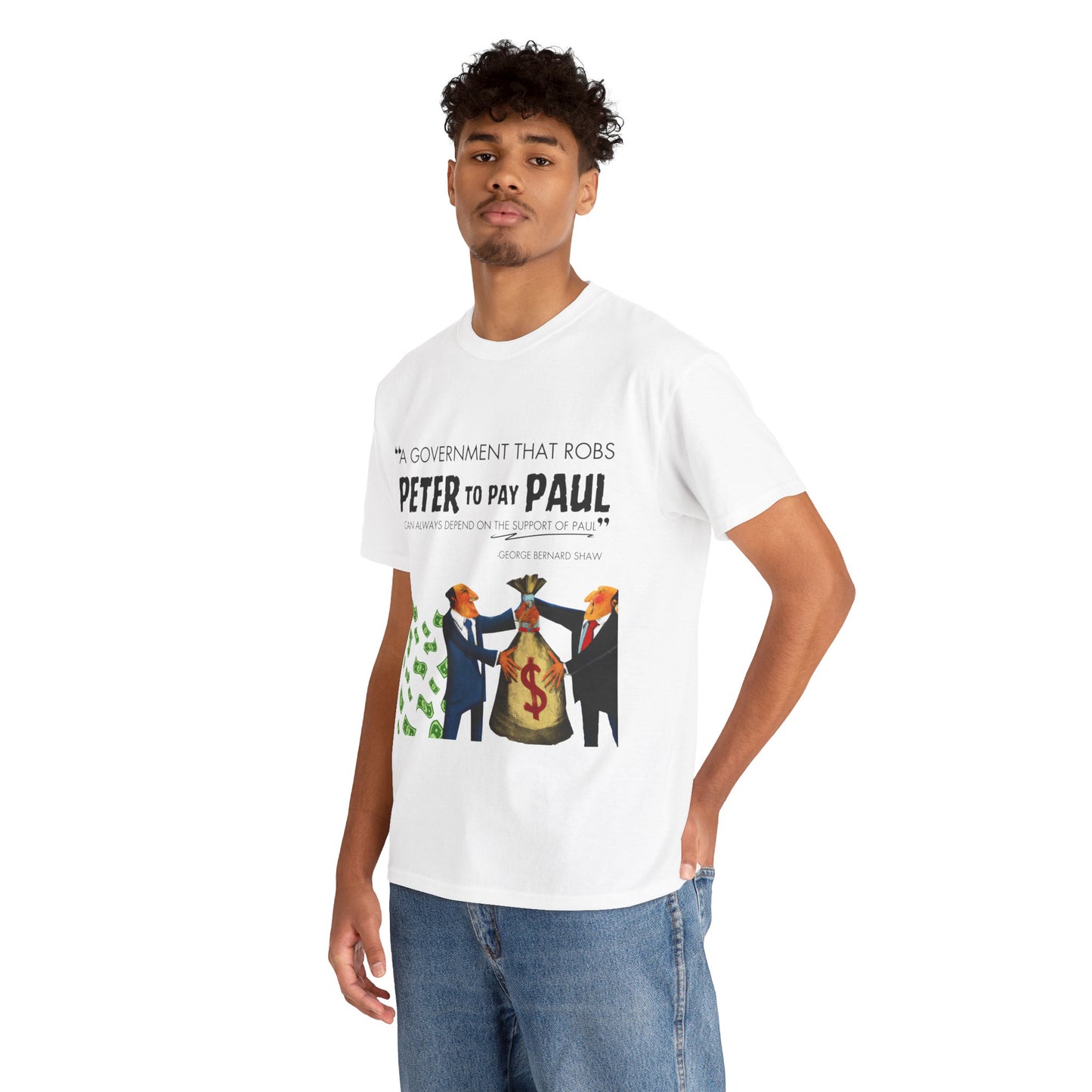 Robin Hood in Reverse: Jesse Jackson Quote Tee George Bernard Shaw