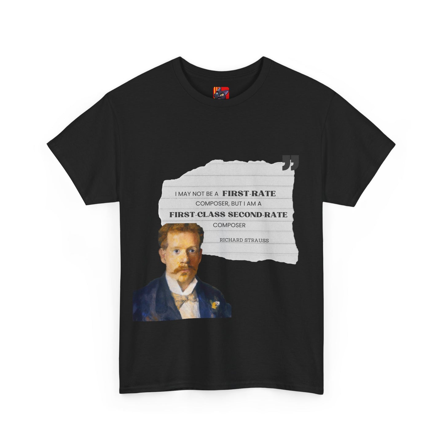 Second-Rate Genius: Dmitri Shostakovich Quote Tee Richard Strauss