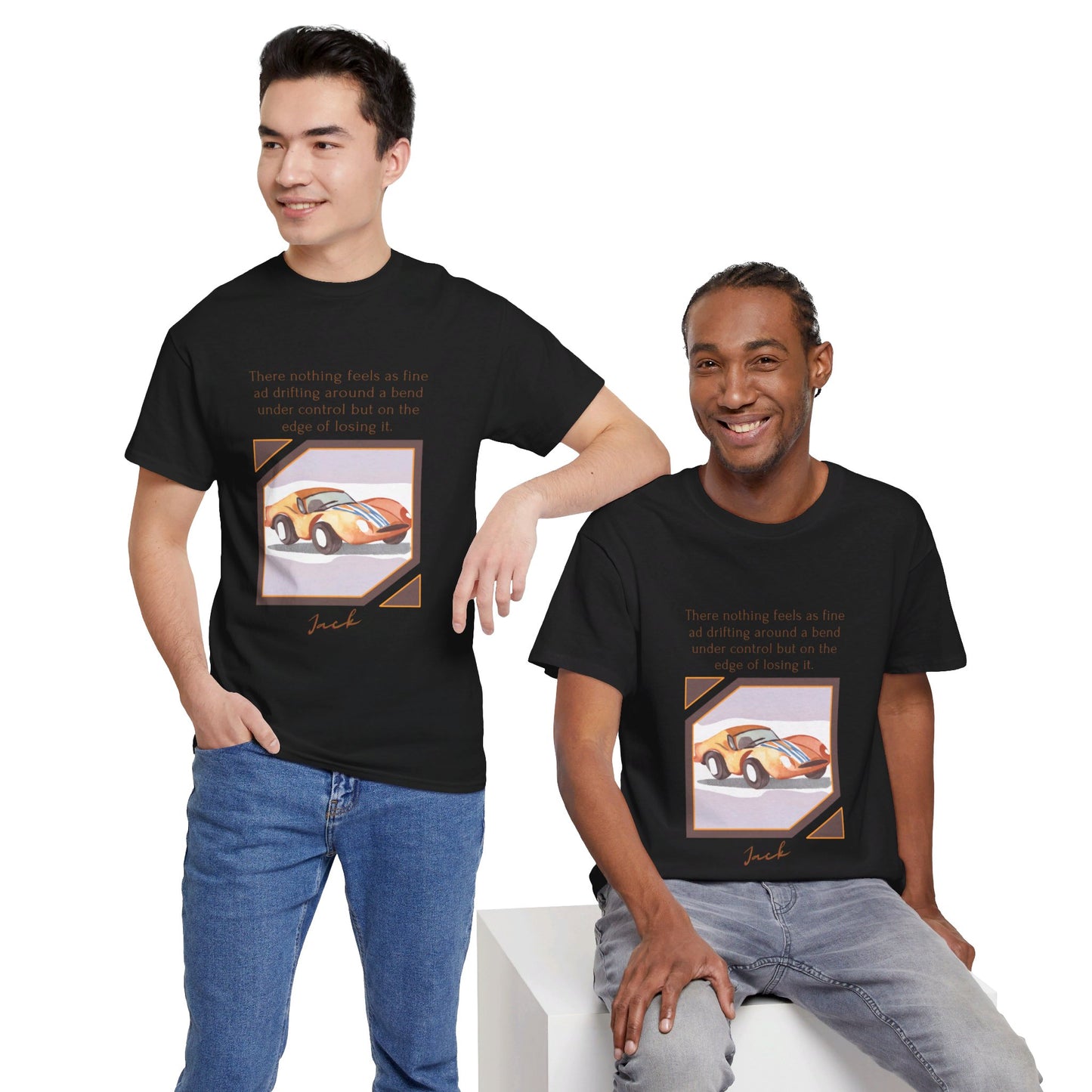 The Thrill Seeker T-Shirt: Live on the Edge "Drifting around a bend..." Jack