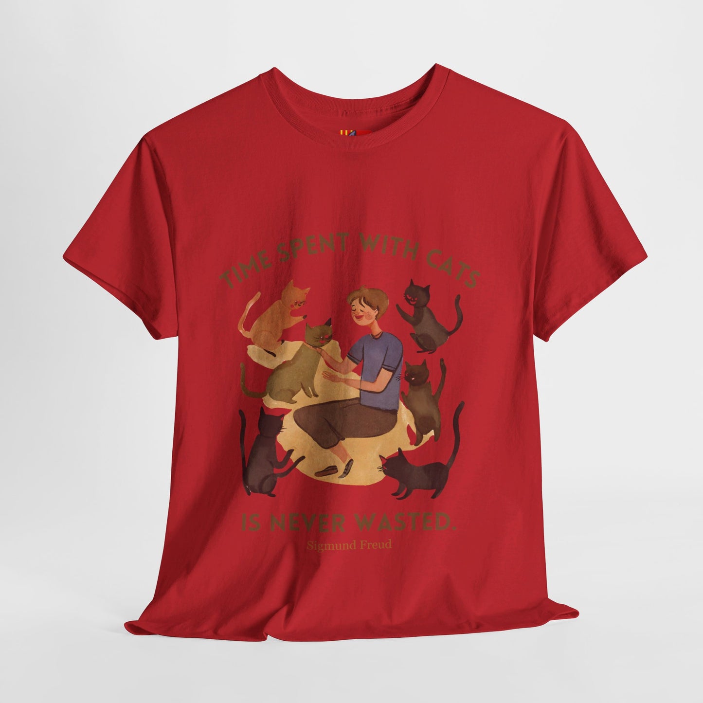 The Cat Lover T-Shirt: Purrfect Companionship"Time spent with cats... never wasted" Sigmund Freud