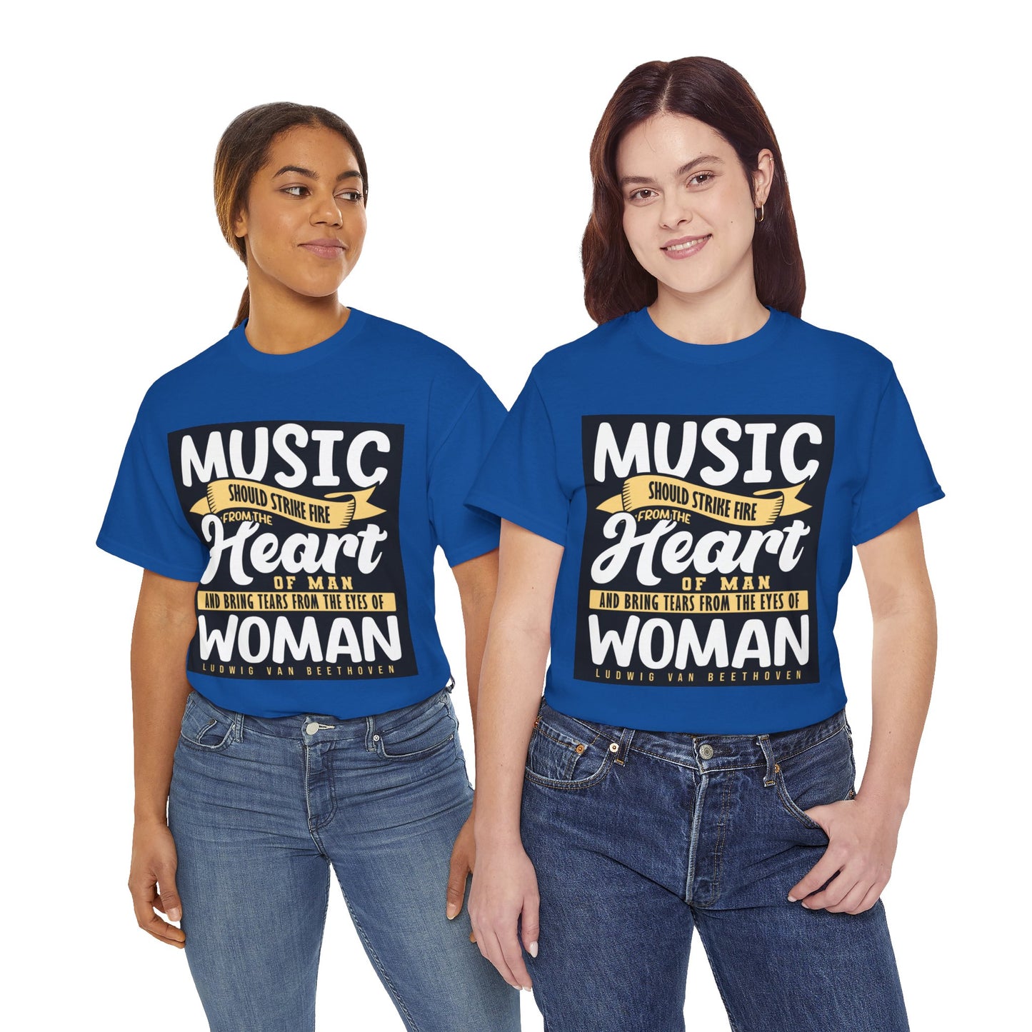 The Music Enthusiast T-Shirt: Music should strike fire from the heart