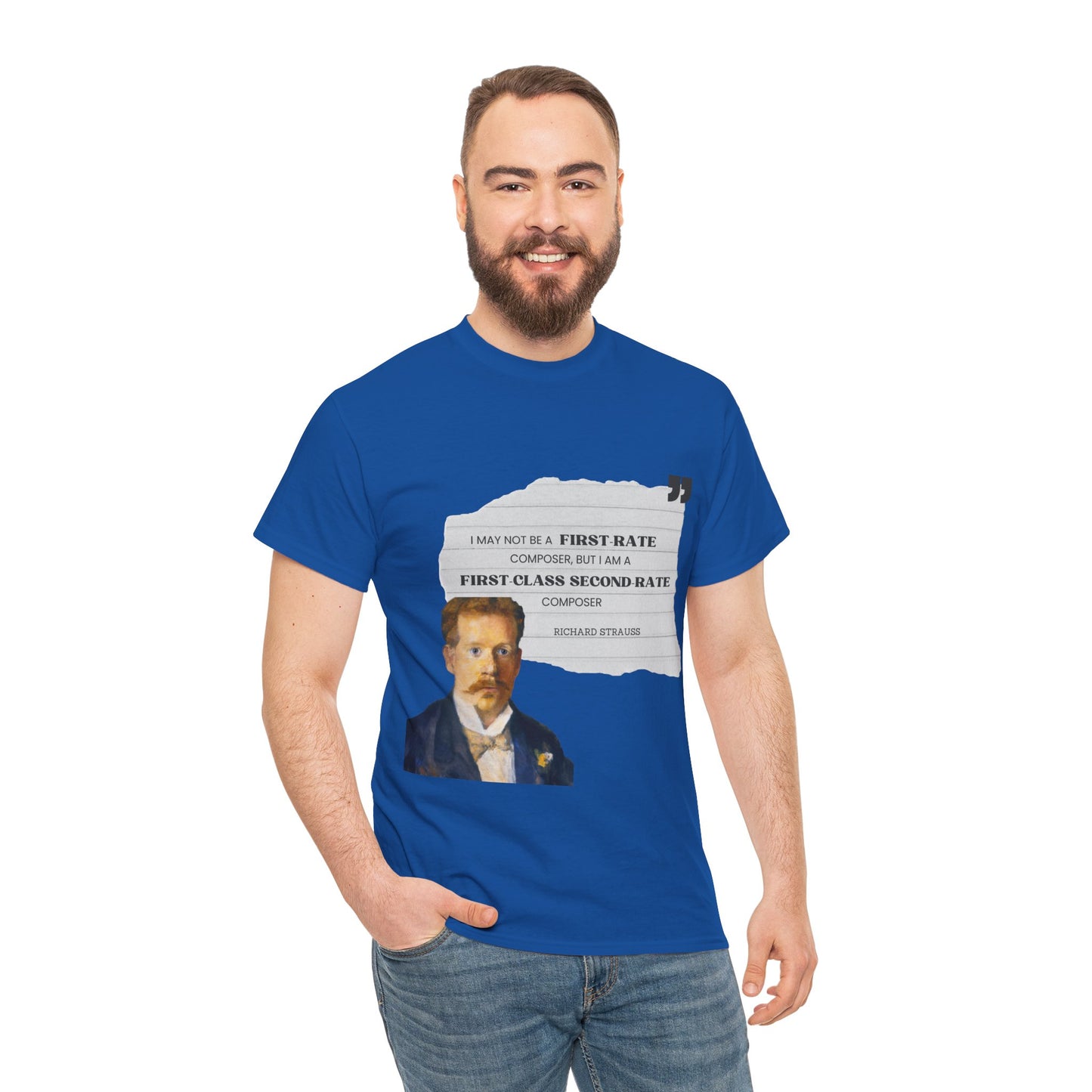 Second-Rate Genius: Dmitri Shostakovich Quote Tee Richard Strauss