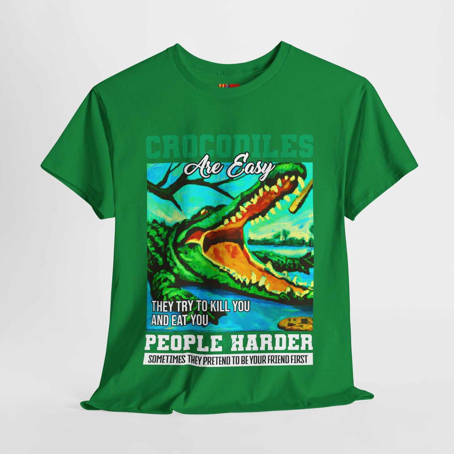 The Critical Thinker T-Shirt: Crocodiles are easy they try to kill you Steve Irwin