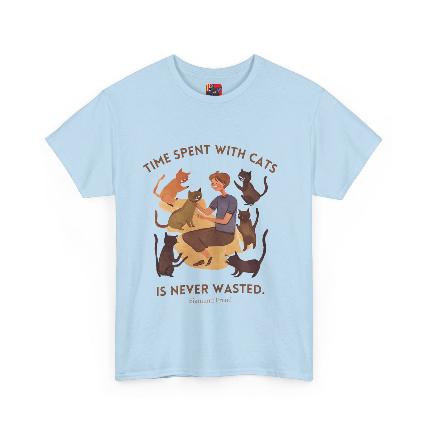 The Cat Lover T-Shirt: Purrfect Companionship"Time spent with cats... never wasted" Sigmund Freud