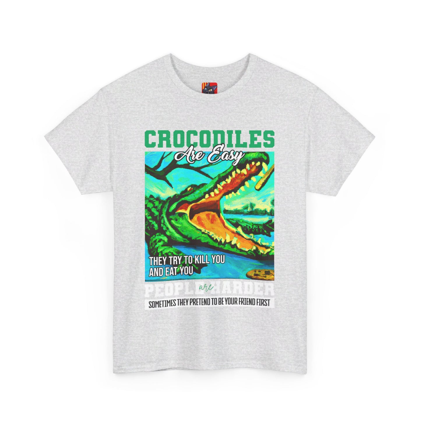 The Critical Thinker T-Shirt: Crocodiles are easy they try to kill you Steve Irwin