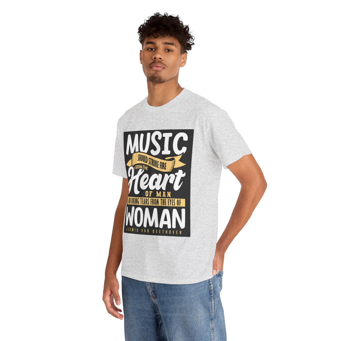 The Music Enthusiast T-Shirt: Music should strike fire from the heart