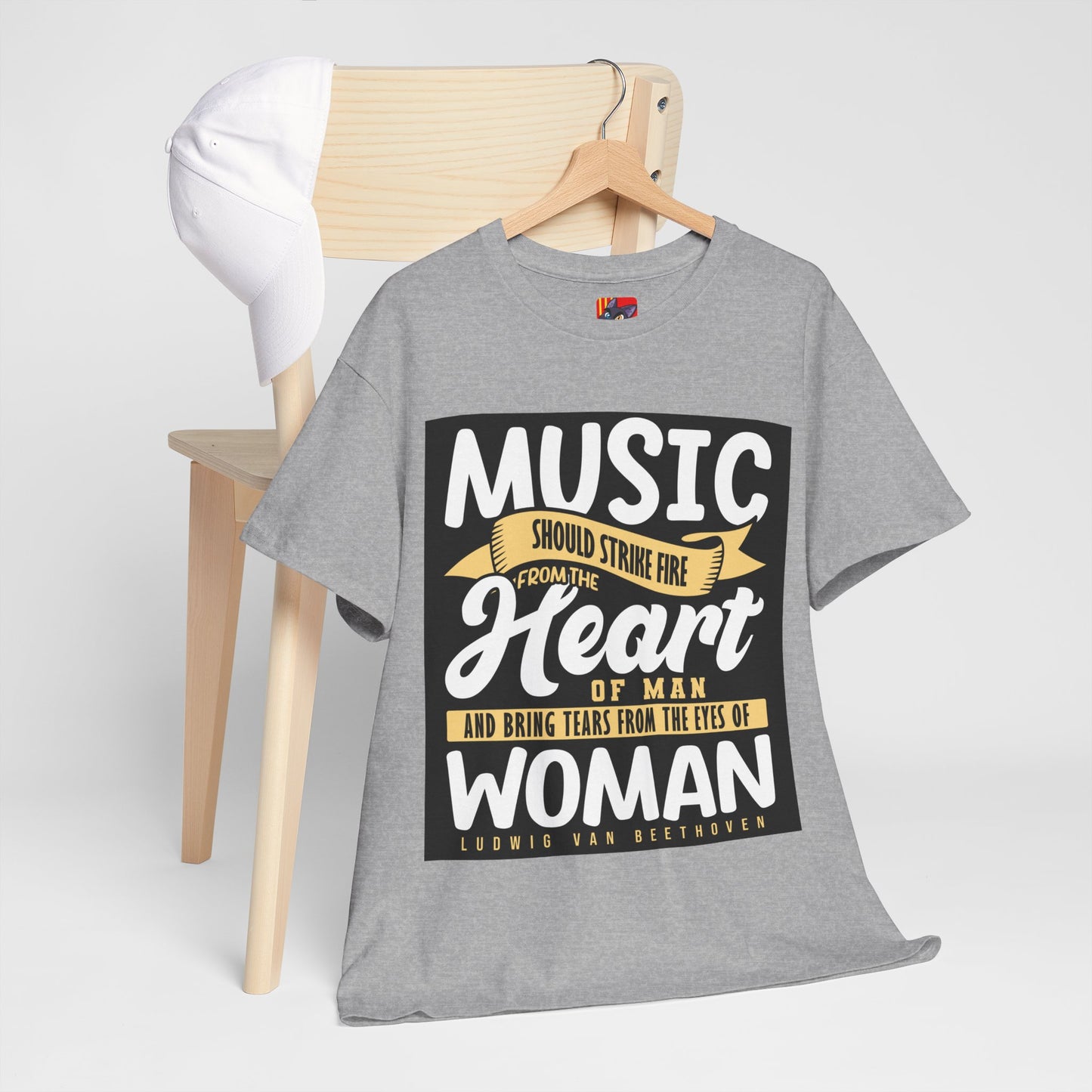 The Music Enthusiast T-Shirt: Music should strike fire from the heart