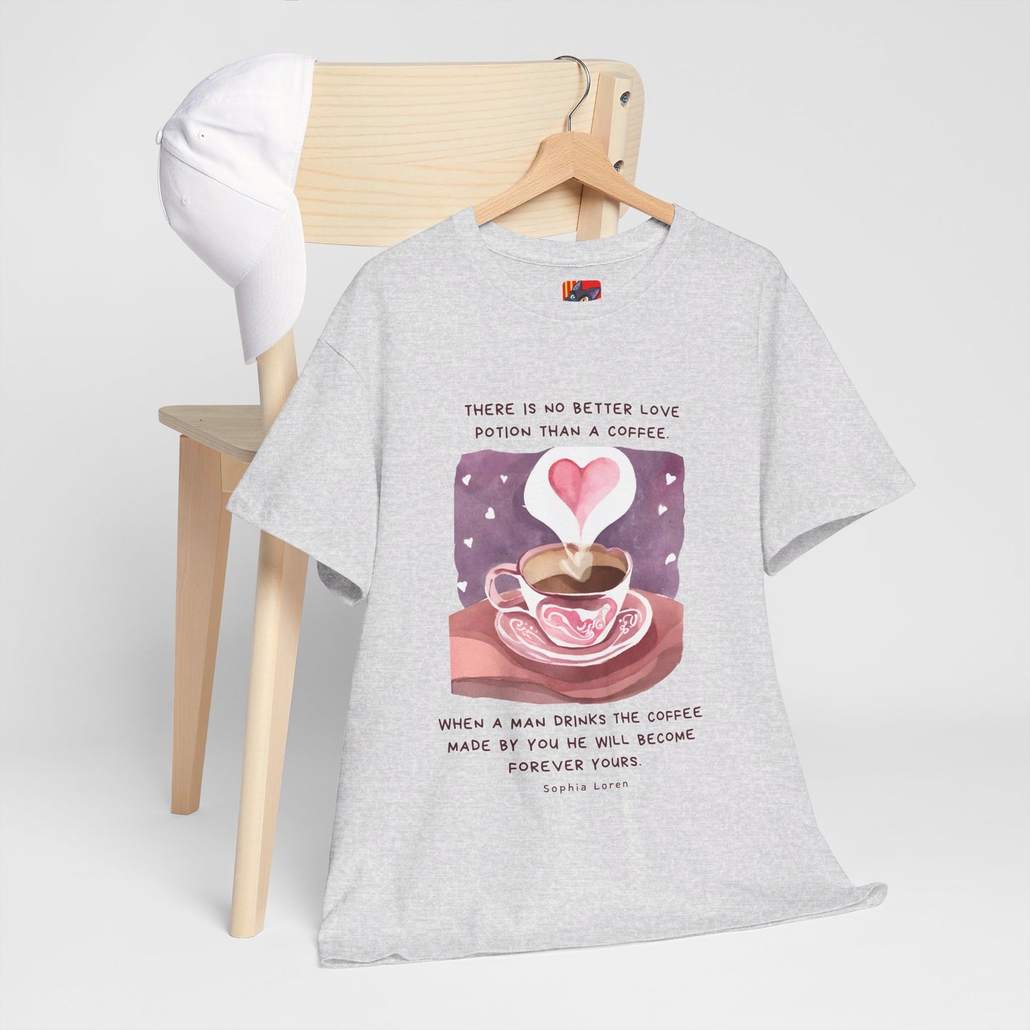 Coffee: The Love Potion (Cute & Playful) Romantic Coffee Quotes T-shirt