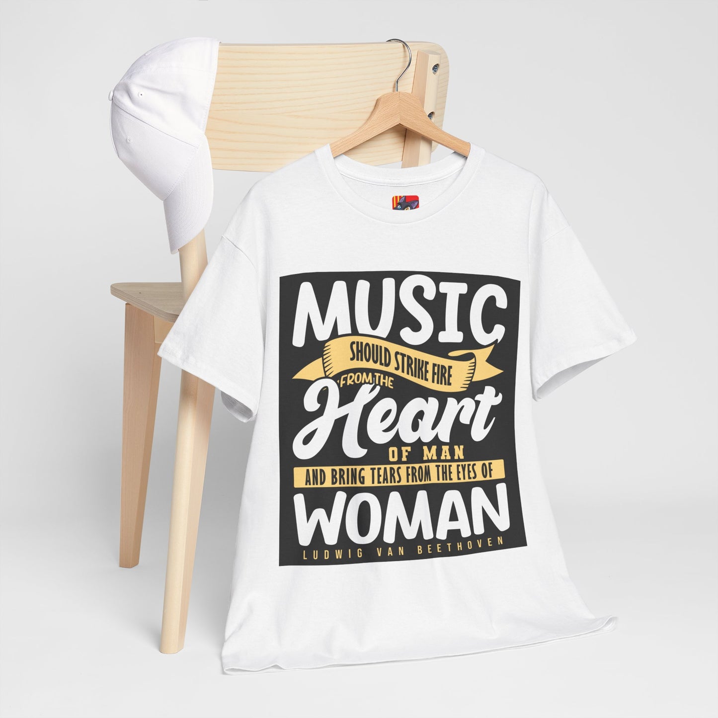 The Music Enthusiast T-Shirt: Music should strike fire from the heart