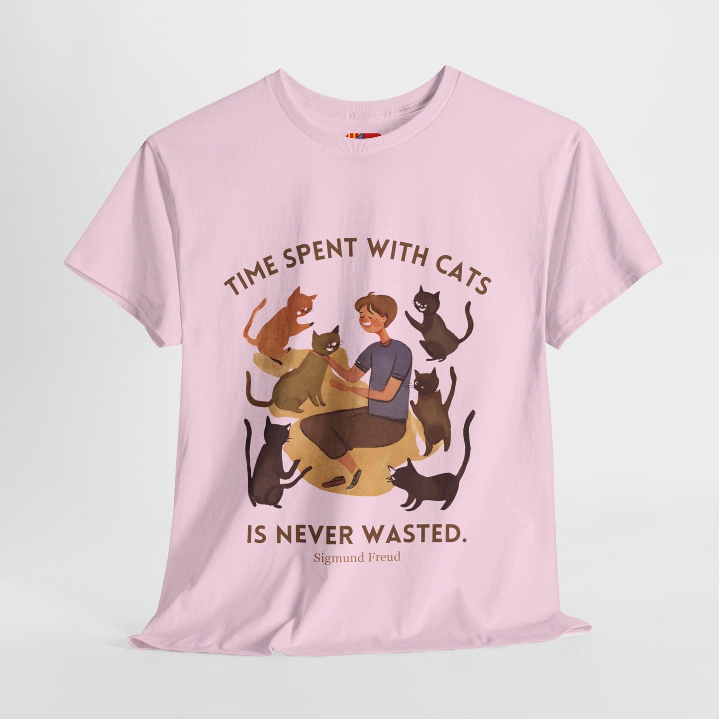 The Cat Lover T-Shirt: Purrfect Companionship"Time spent with cats... never wasted" Sigmund Freud