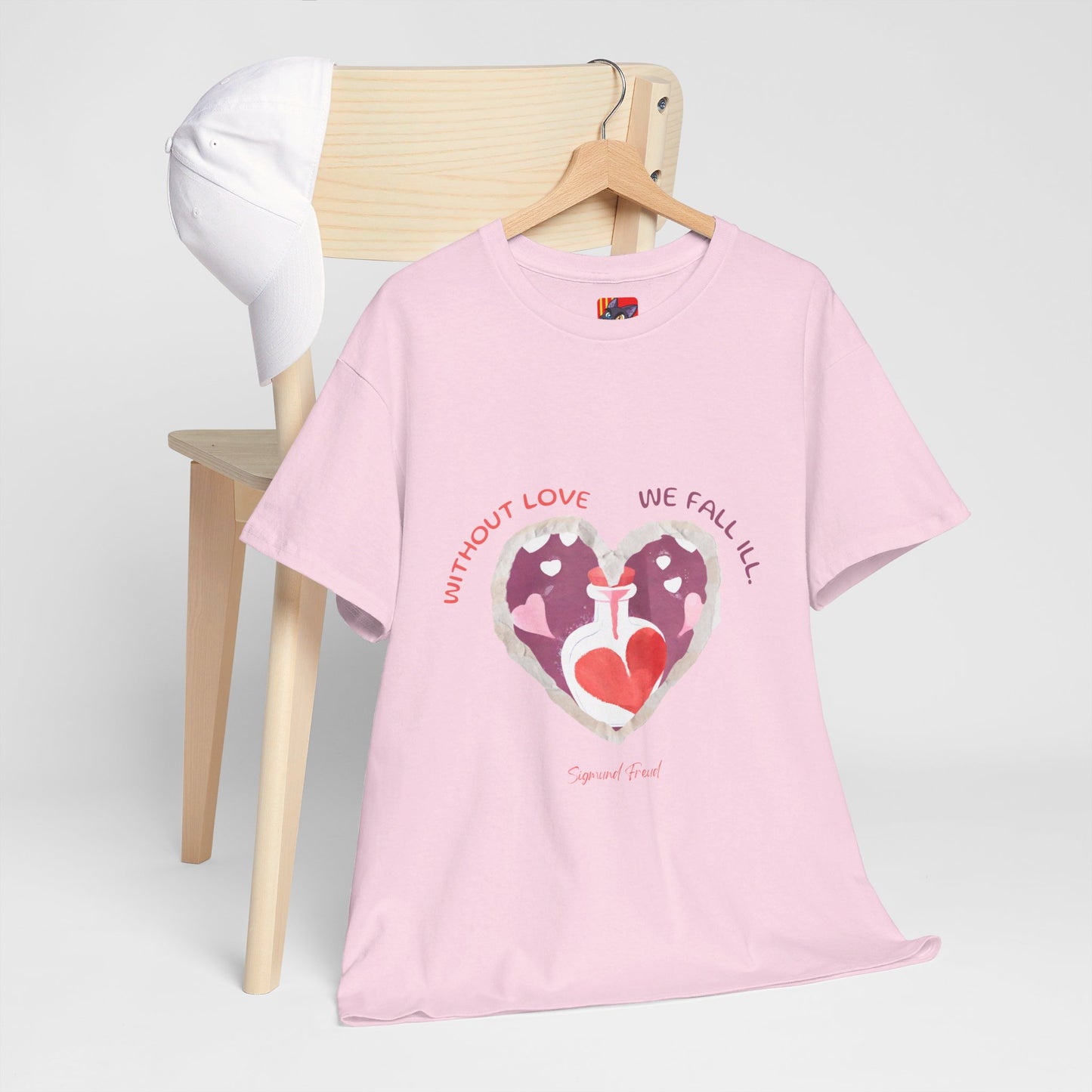 The Love is Essential T-Shirt: Spread Love, Stay Healthy"Without love we fall ill"  Sigmund Freud