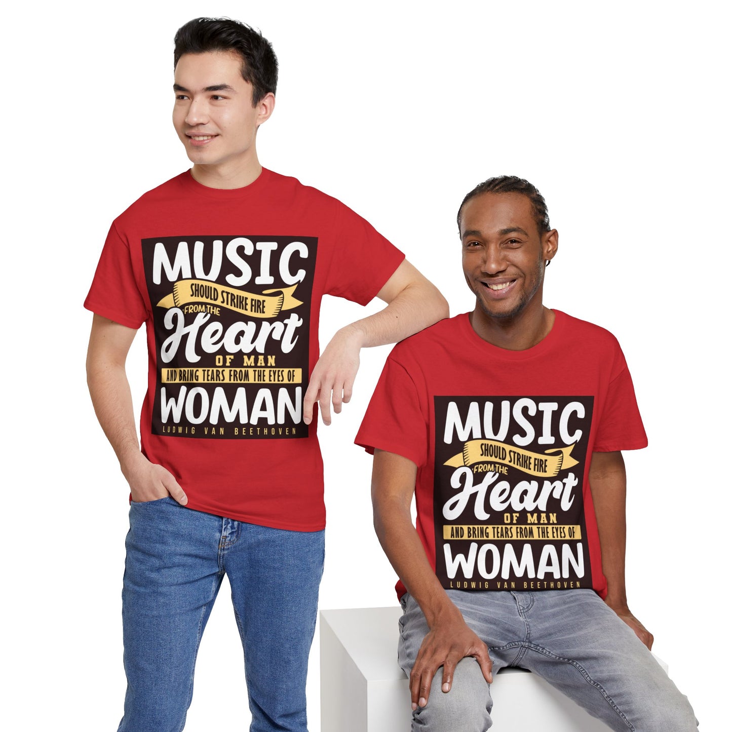 The Music Enthusiast T-Shirt: Music should strike fire from the heart