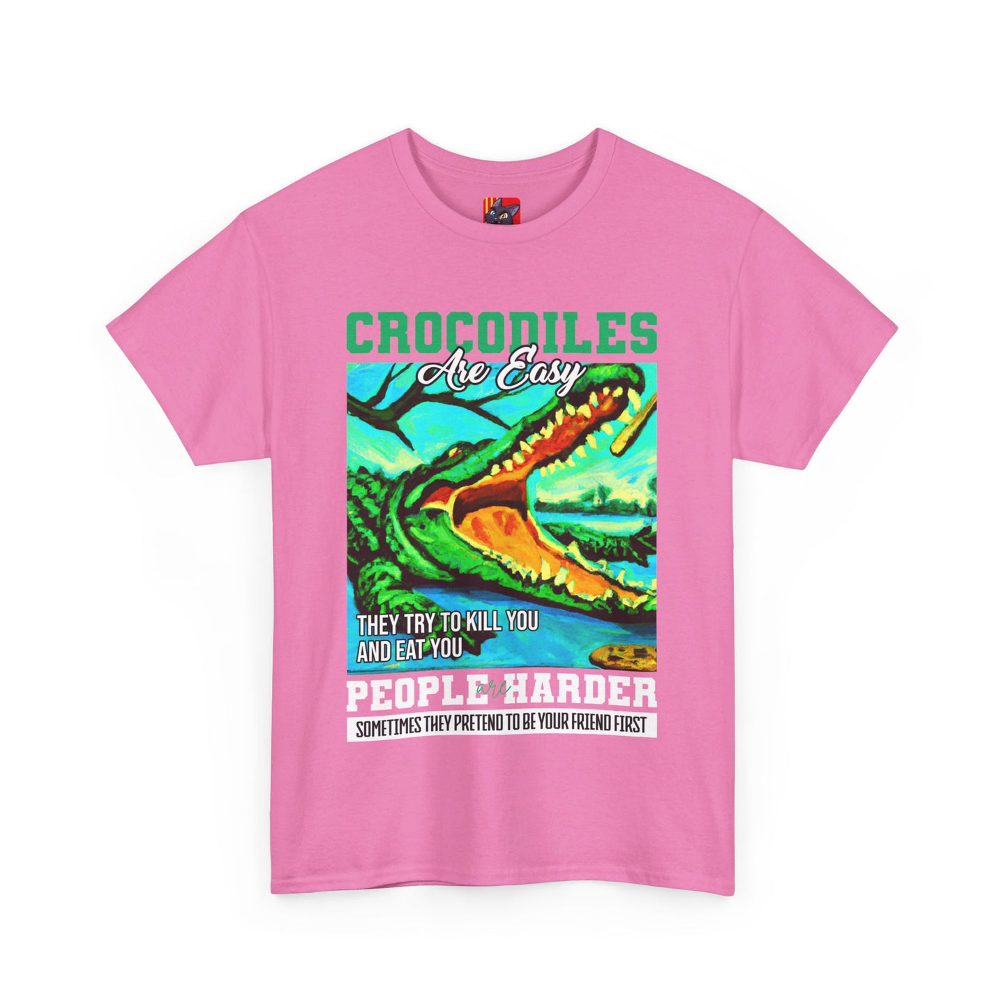 The Critical Thinker T-Shirt: Crocodiles are easy they try to kill you Steve Irwin