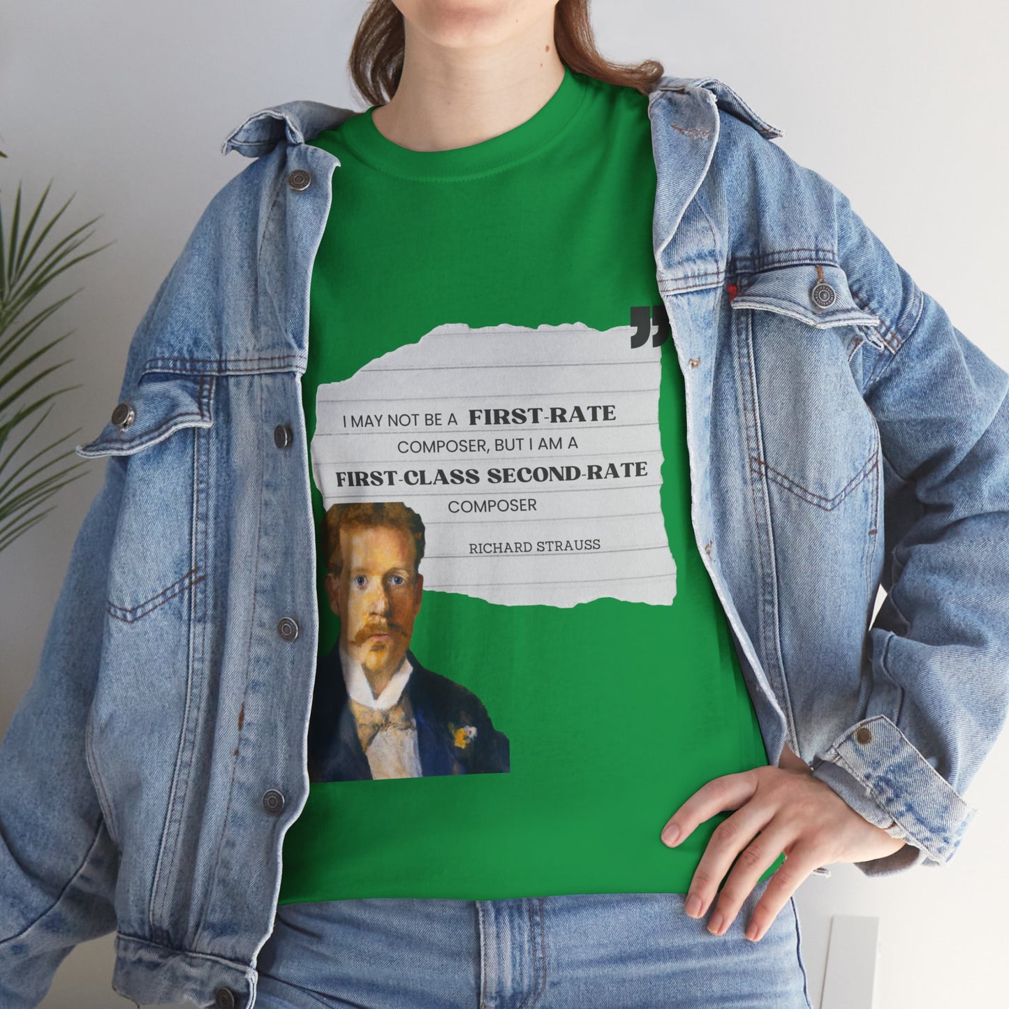 Second-Rate Genius: Dmitri Shostakovich Quote Tee Richard Strauss