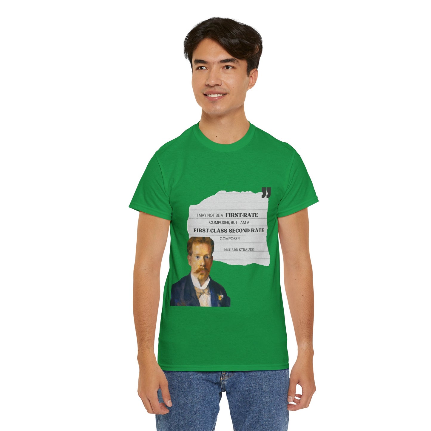 Second-Rate Genius: Dmitri Shostakovich Quote Tee Richard Strauss