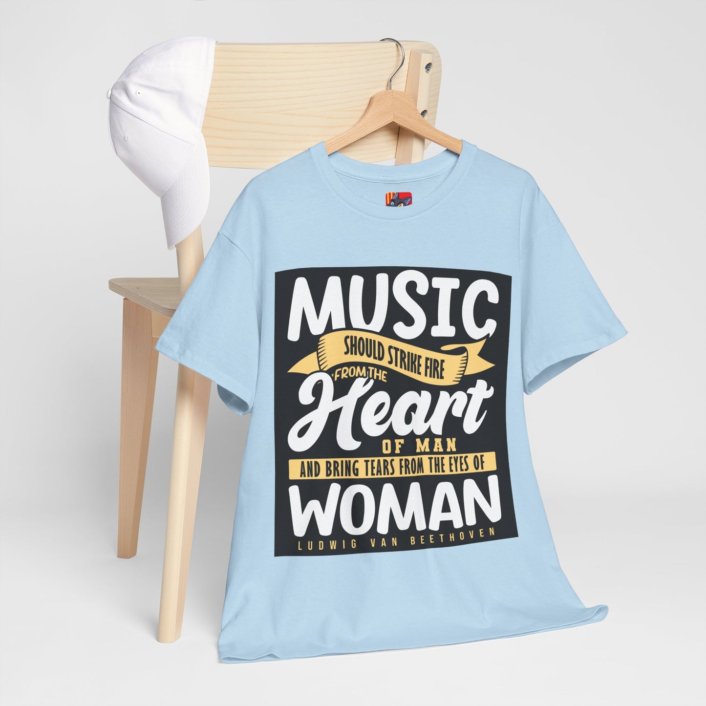 The Music Enthusiast T-Shirt: Music should strike fire from the heart