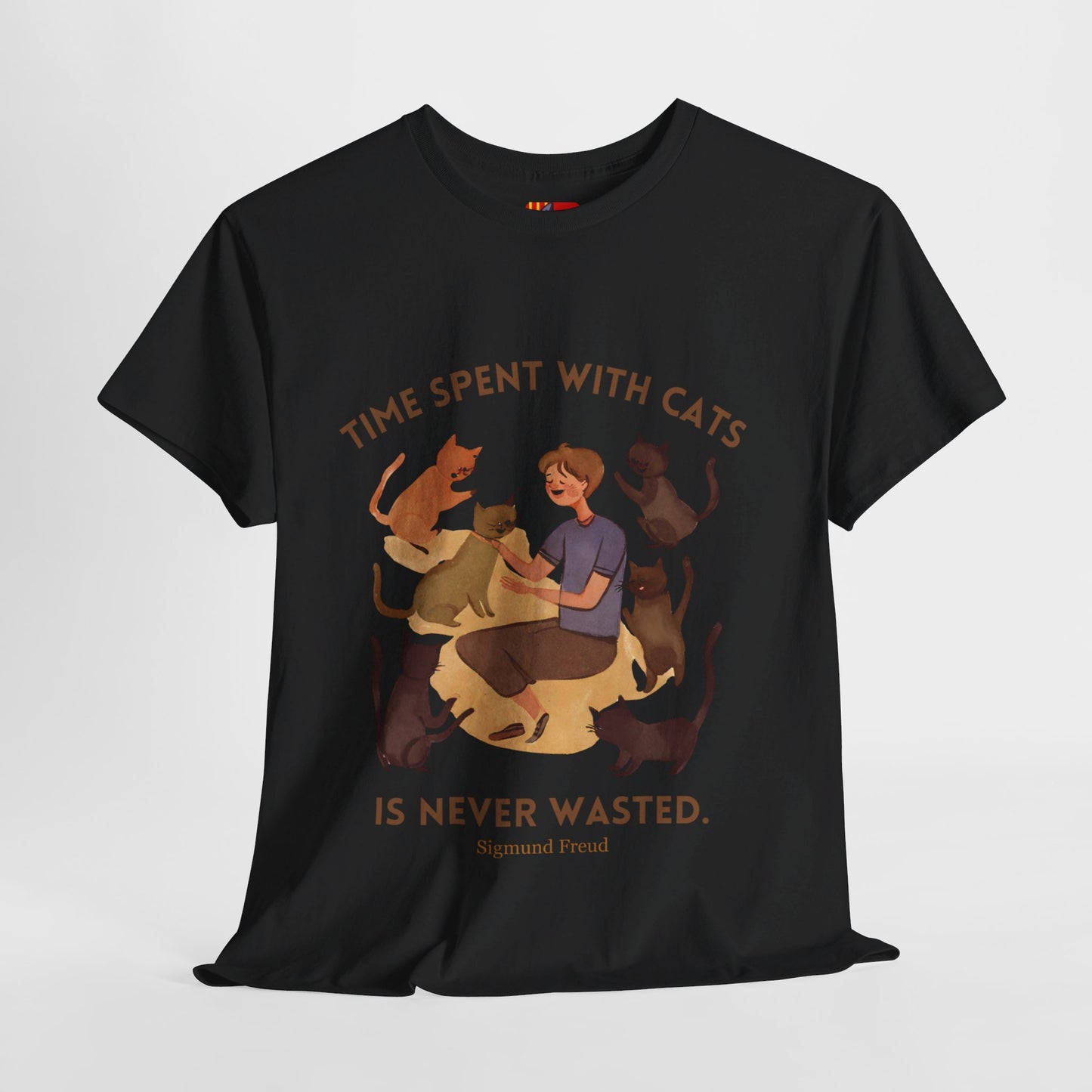 The Cat Lover T-Shirt: Purrfect Companionship"Time spent with cats... never wasted" Sigmund Freud