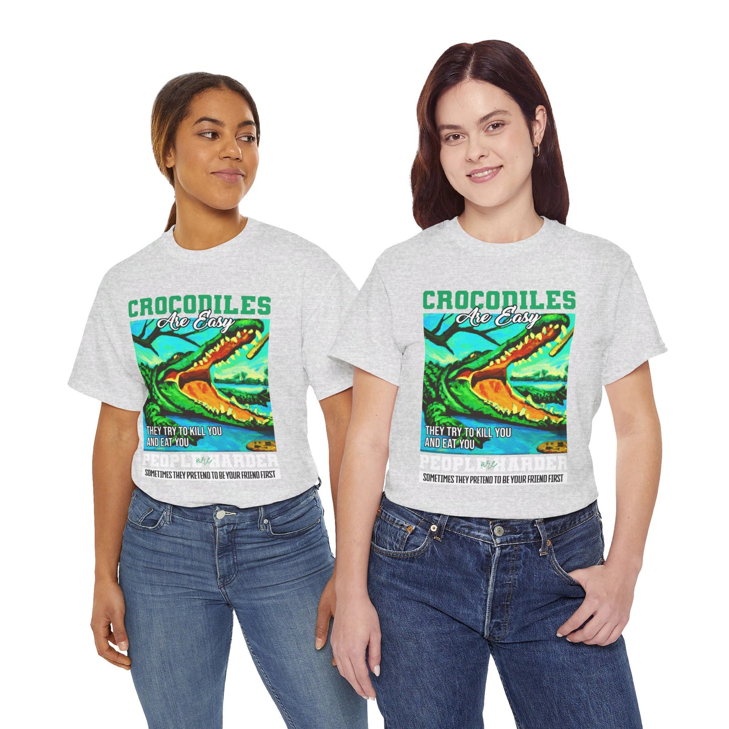 The Critical Thinker T-Shirt: Crocodiles are easy they try to kill you Steve Irwin