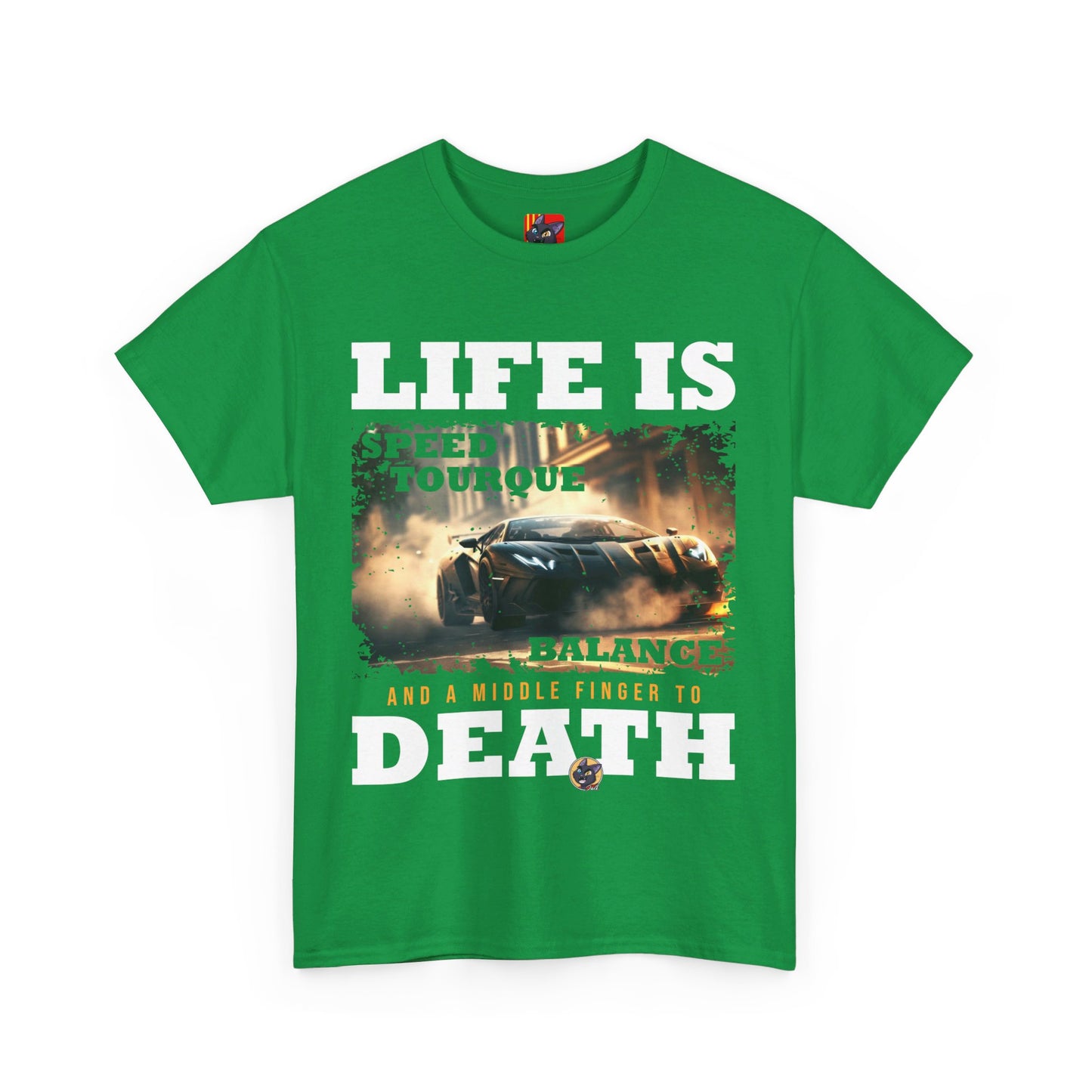 The Free Spirit T-Shirt: Life is speed tourque balance and a middle finger to death Jack