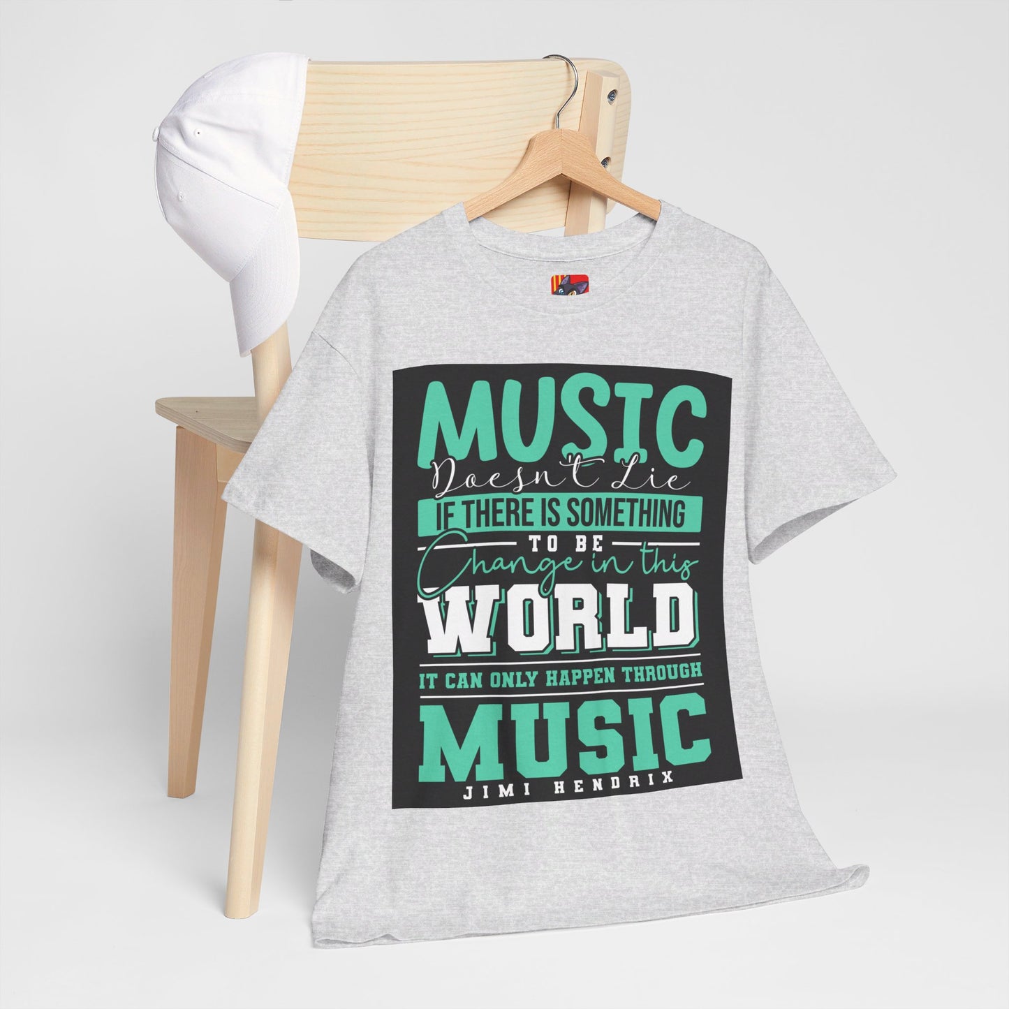 The Music Lover T-Shirt: Music doesn't lie if there is something to be change Jimi Hendrix