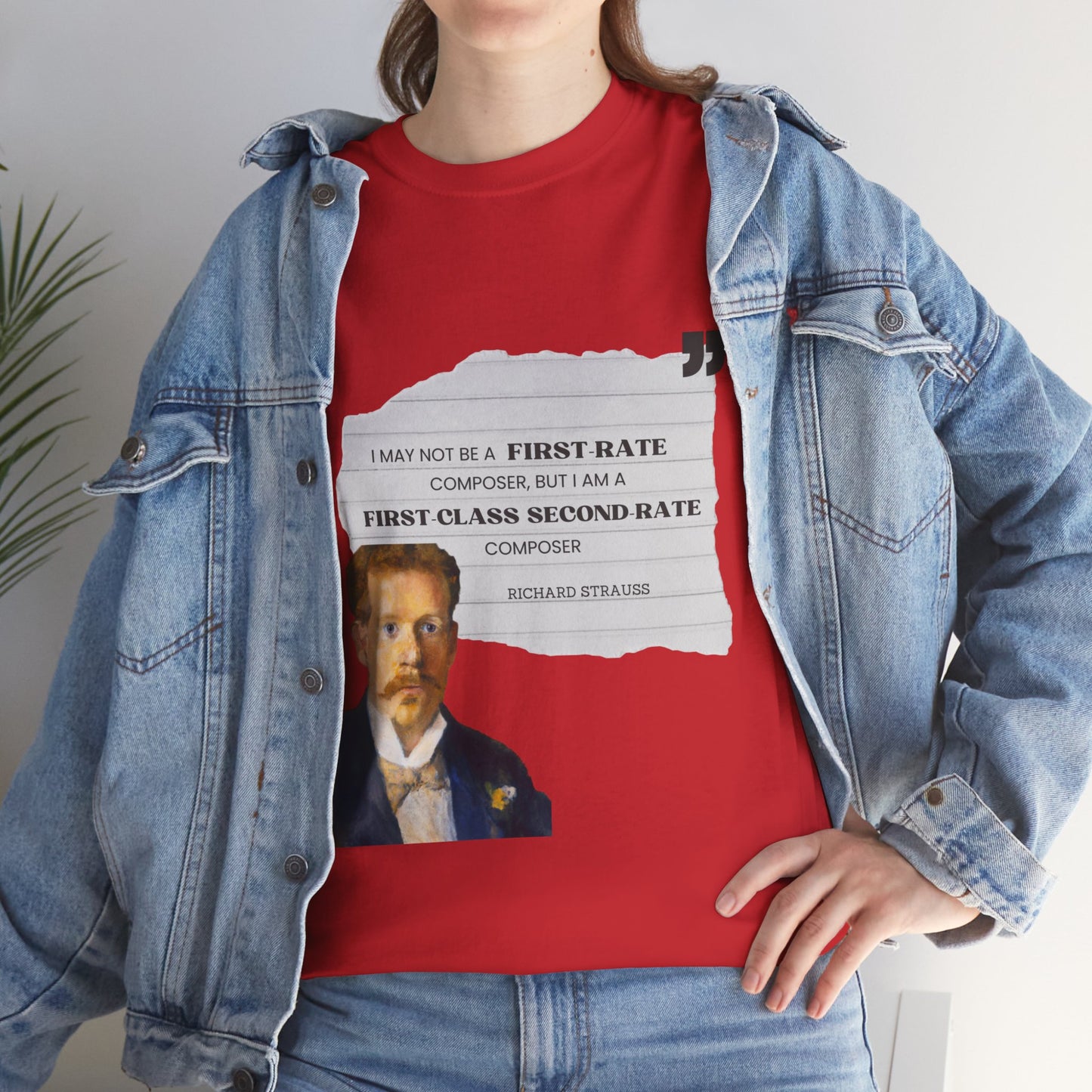 Second-Rate Genius: Dmitri Shostakovich Quote Tee Richard Strauss