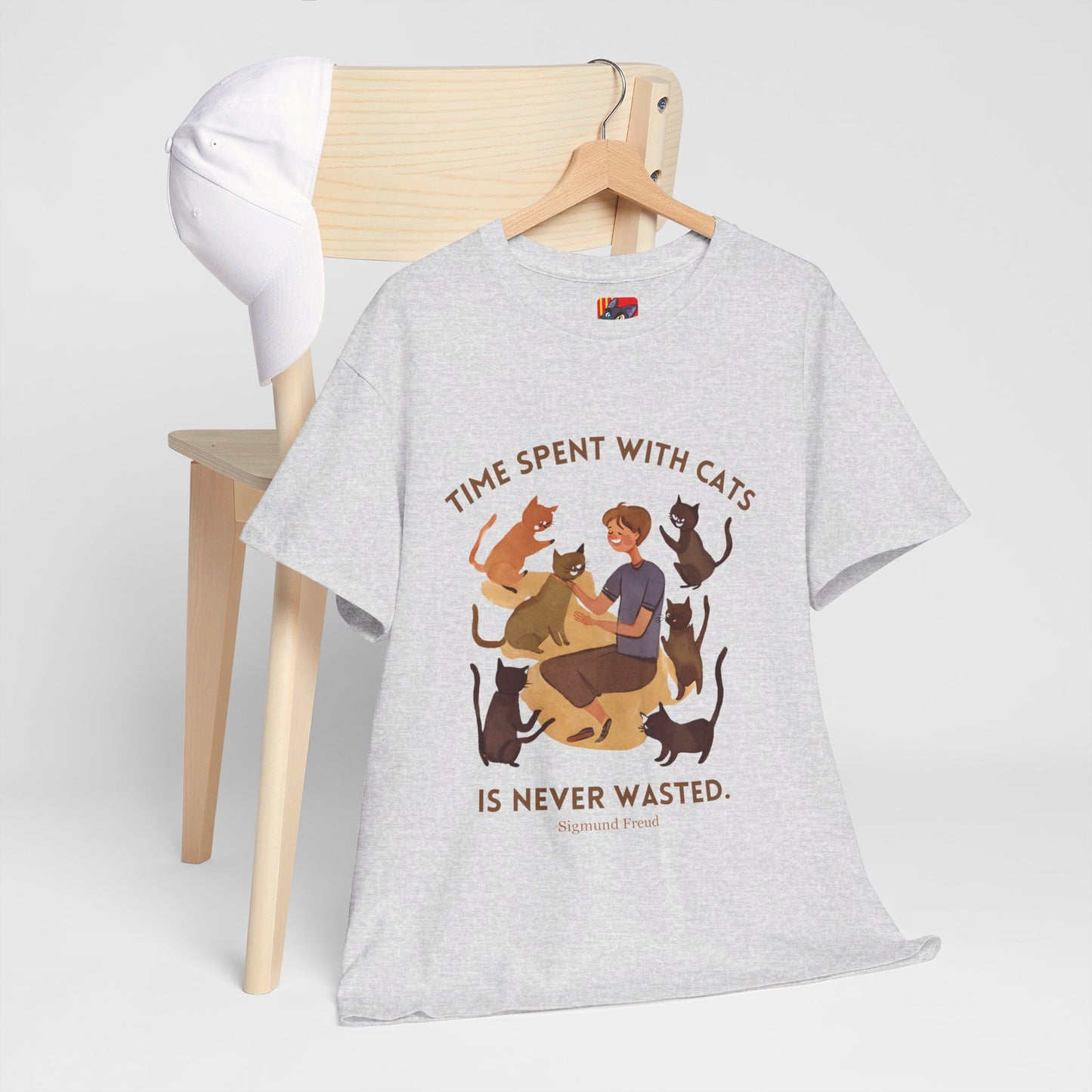 The Cat Lover T-Shirt: Purrfect Companionship"Time spent with cats... never wasted" Sigmund Freud