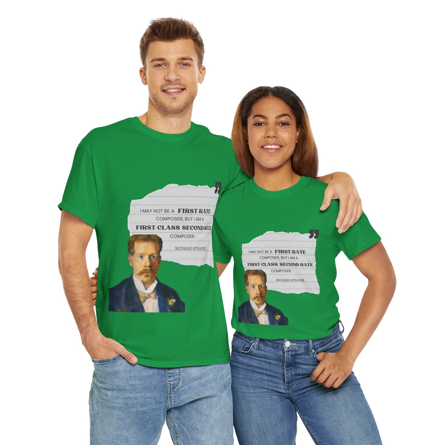 Second-Rate Genius: Dmitri Shostakovich Quote Tee Richard Strauss