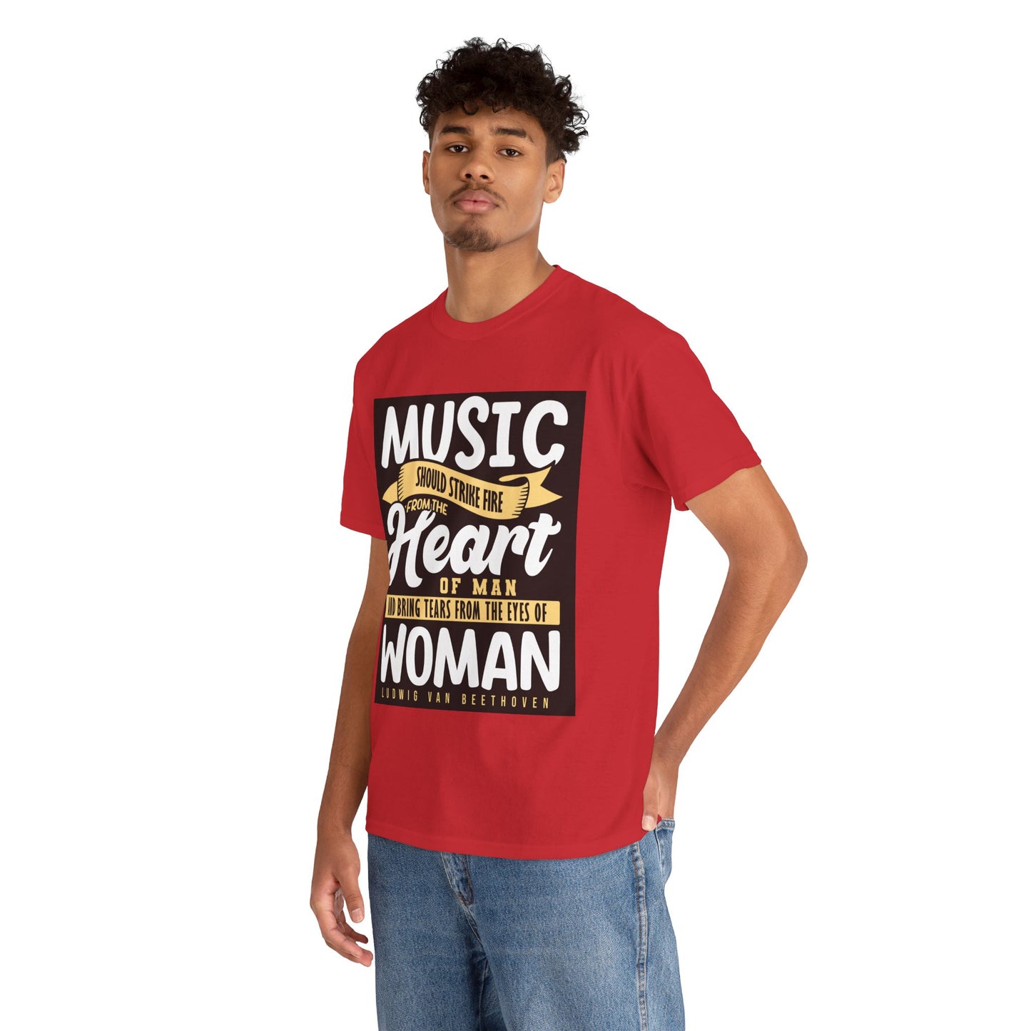 The Music Enthusiast T-Shirt: Music should strike fire from the heart