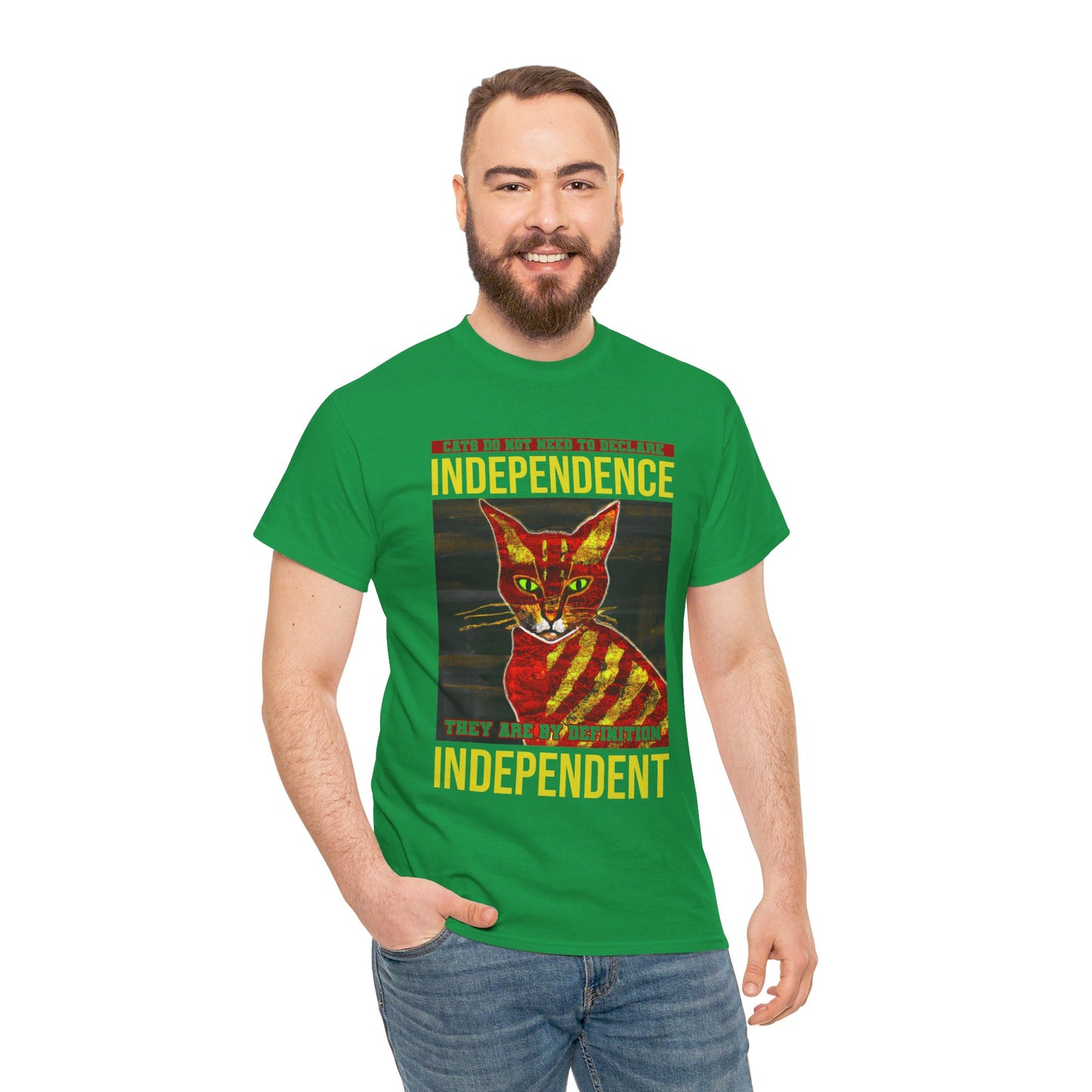 The Free Thinker T-Shirt: Cats do not need to declare independence Jack