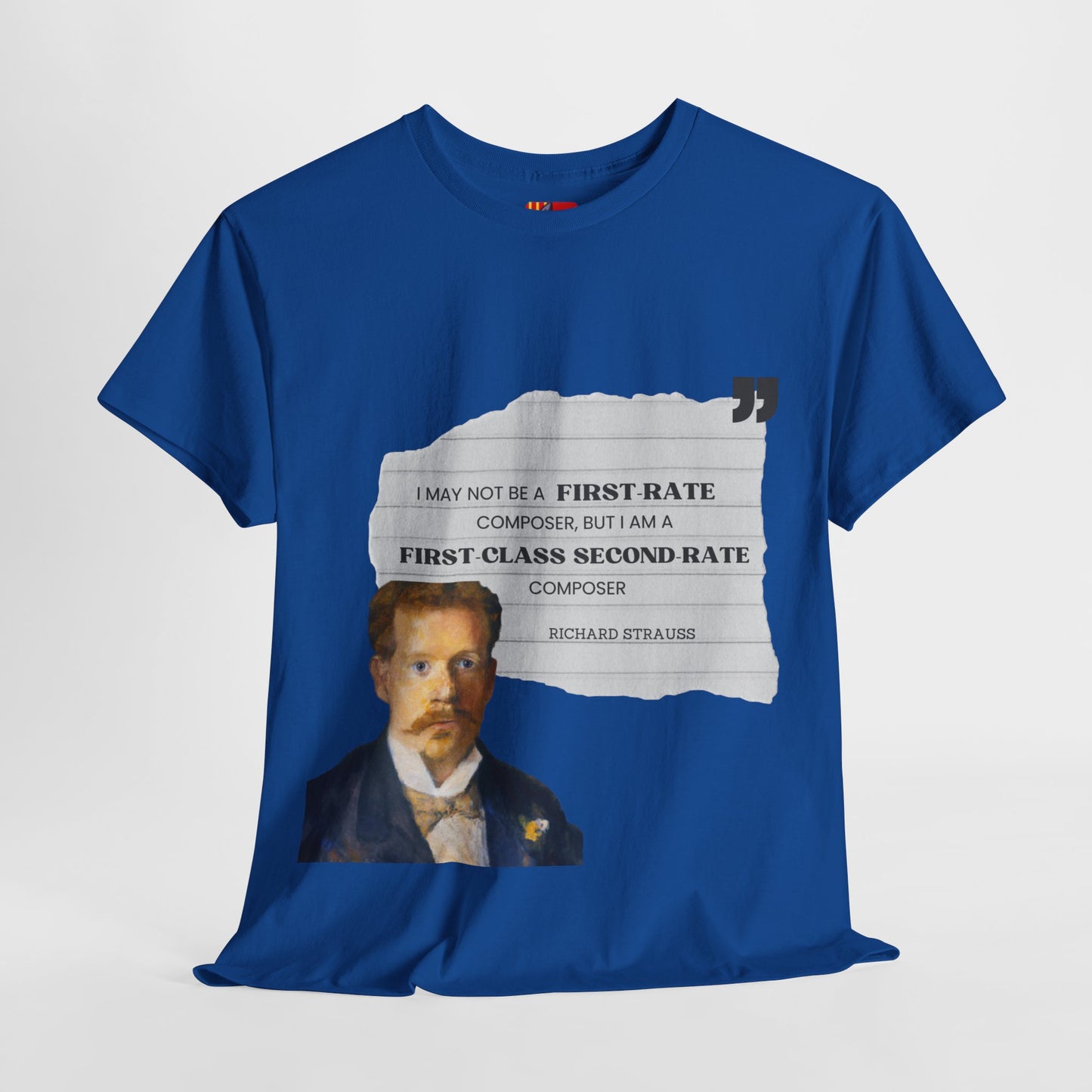 Second-Rate Genius: Dmitri Shostakovich Quote Tee Richard Strauss