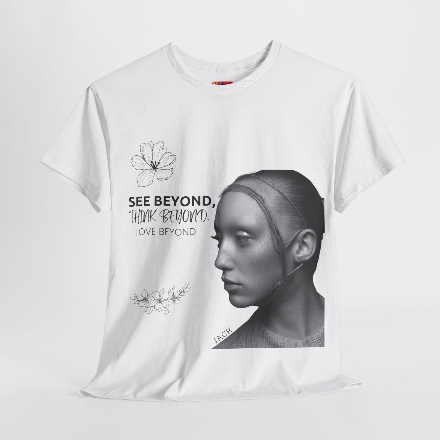 See, Think, Love Beyond: Inspirational Quote Tee