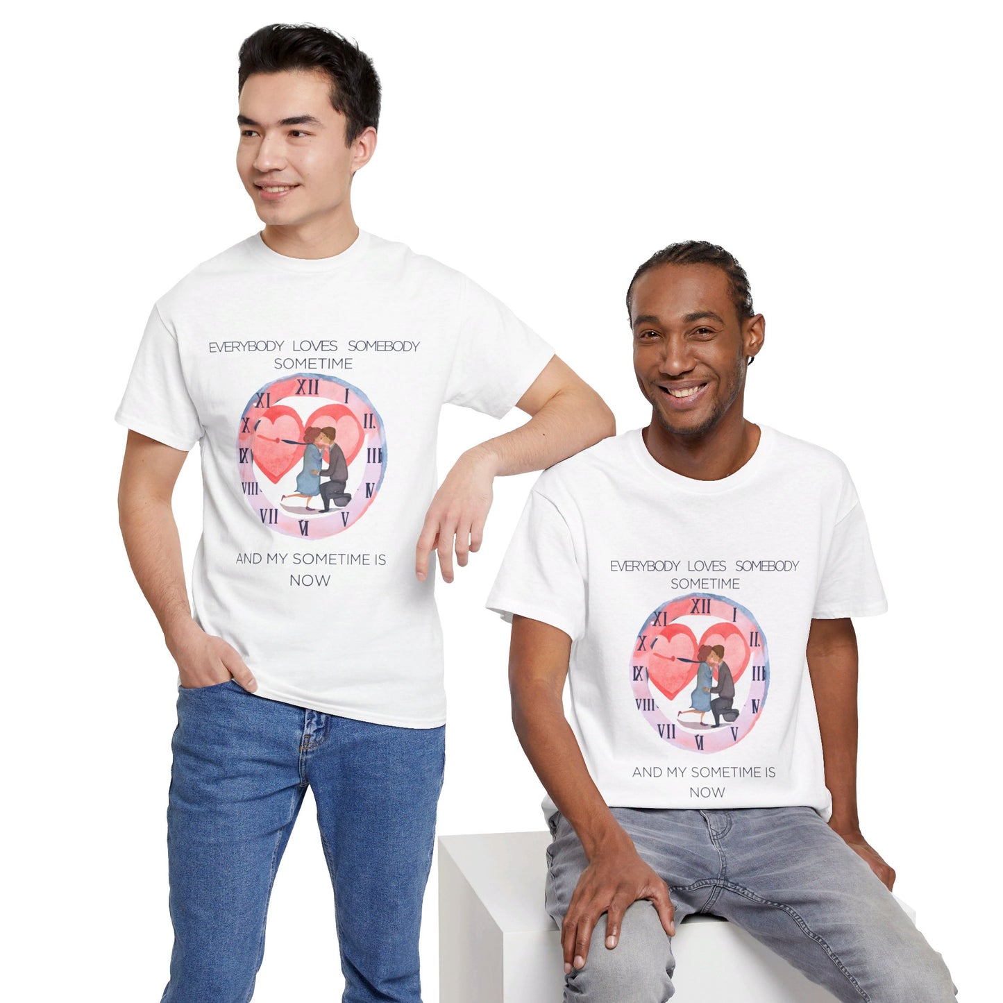 The Universal Love T-Shirt: Love Connects Us"Everybody loves somebody" Dean Martin