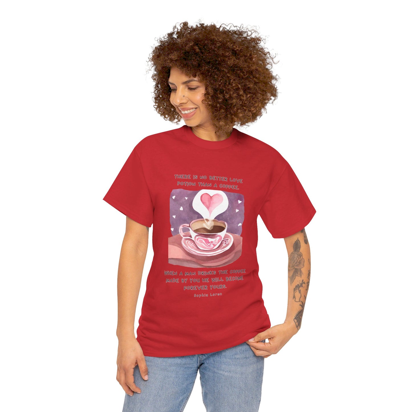 Coffee: The Love Potion (Cute & Playful) Romantic Coffee Quotes T-shirt