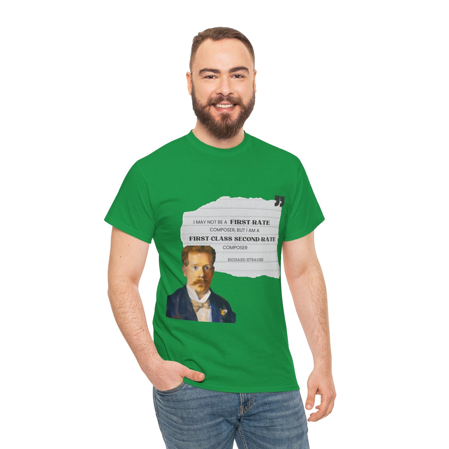 Second-Rate Genius: Dmitri Shostakovich Quote Tee Richard Strauss