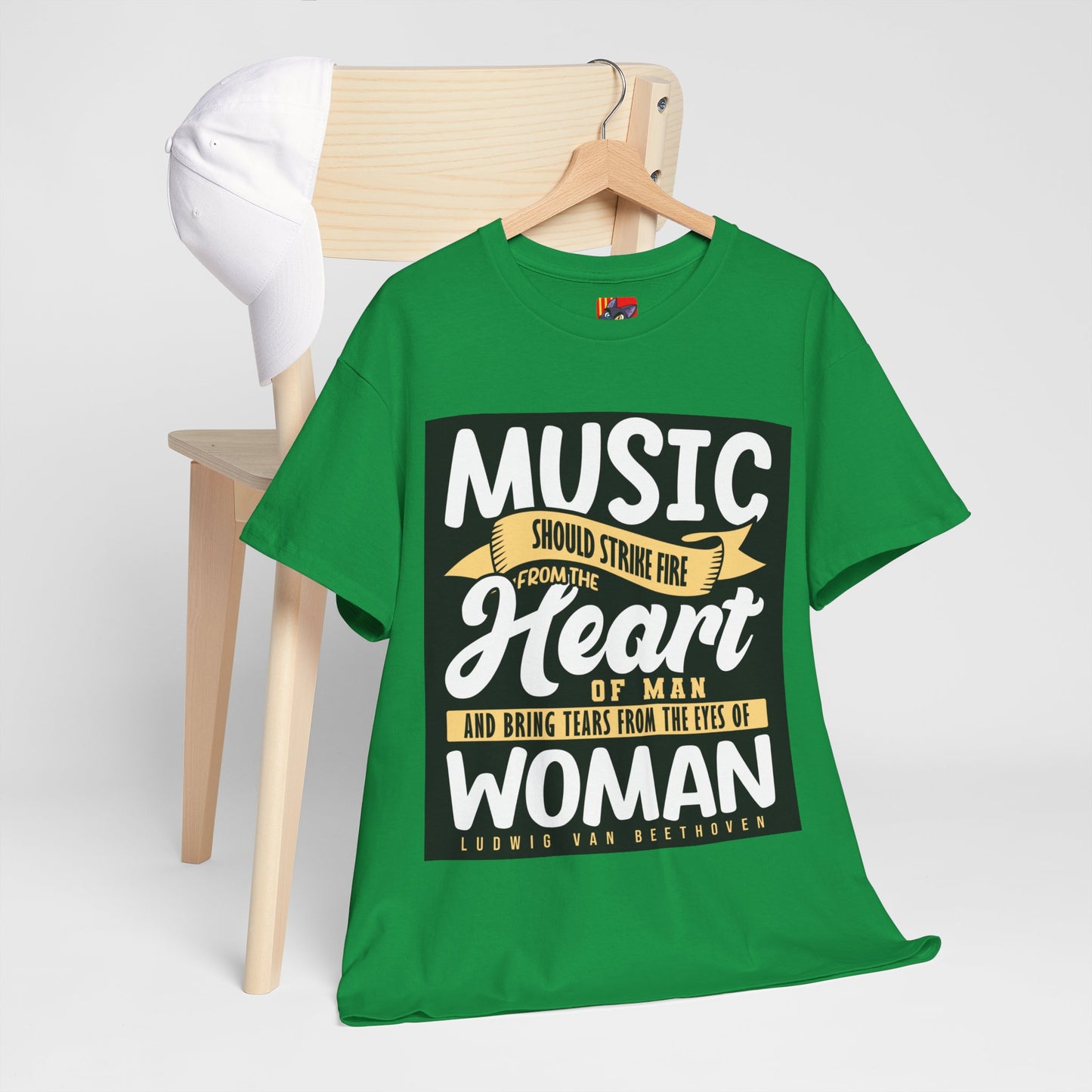 The Music Enthusiast T-Shirt: Music should strike fire from the heart