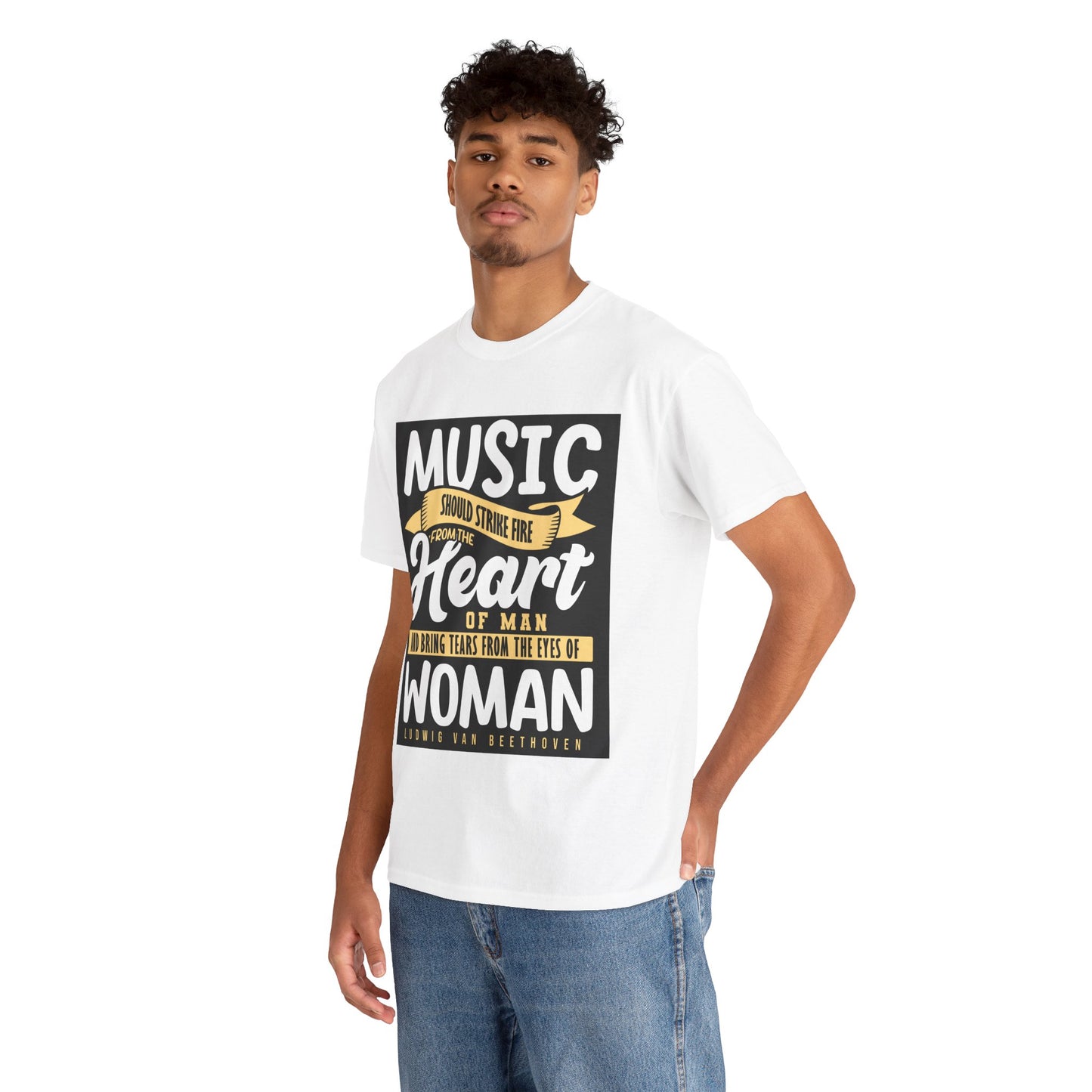 The Music Enthusiast T-Shirt: Music should strike fire from the heart